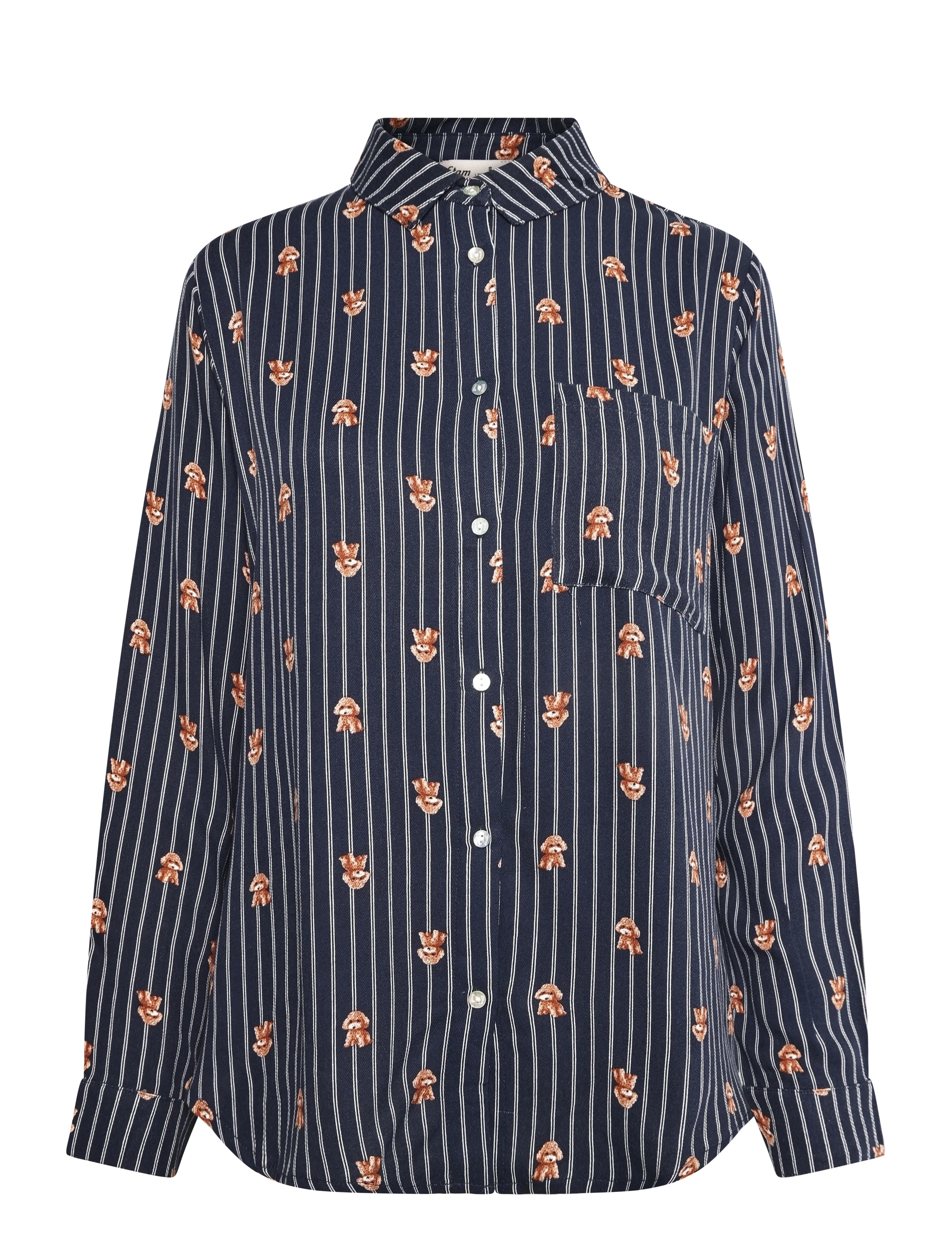 Etam - ROBY - LONG SLEEVE PYJAMA SHIRT - ink - 1