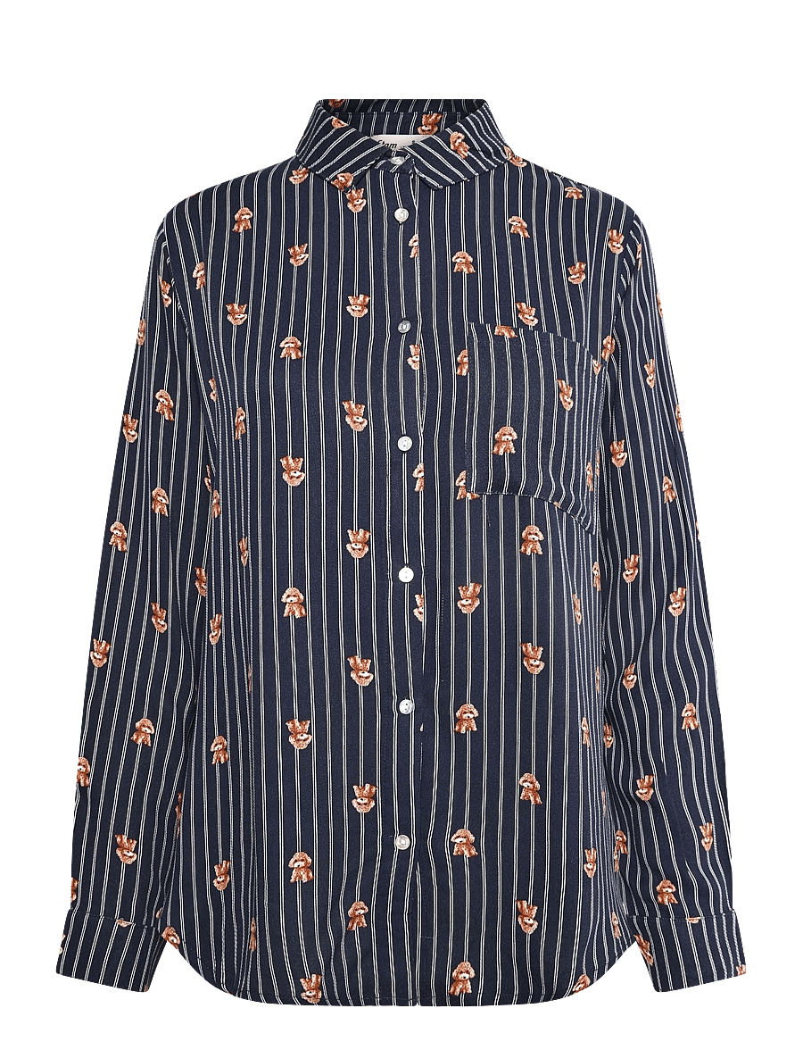 Etam - ROBY - LONG SLEEVE PYJAMA SHIRT - långärmade skjortor - ink - 1