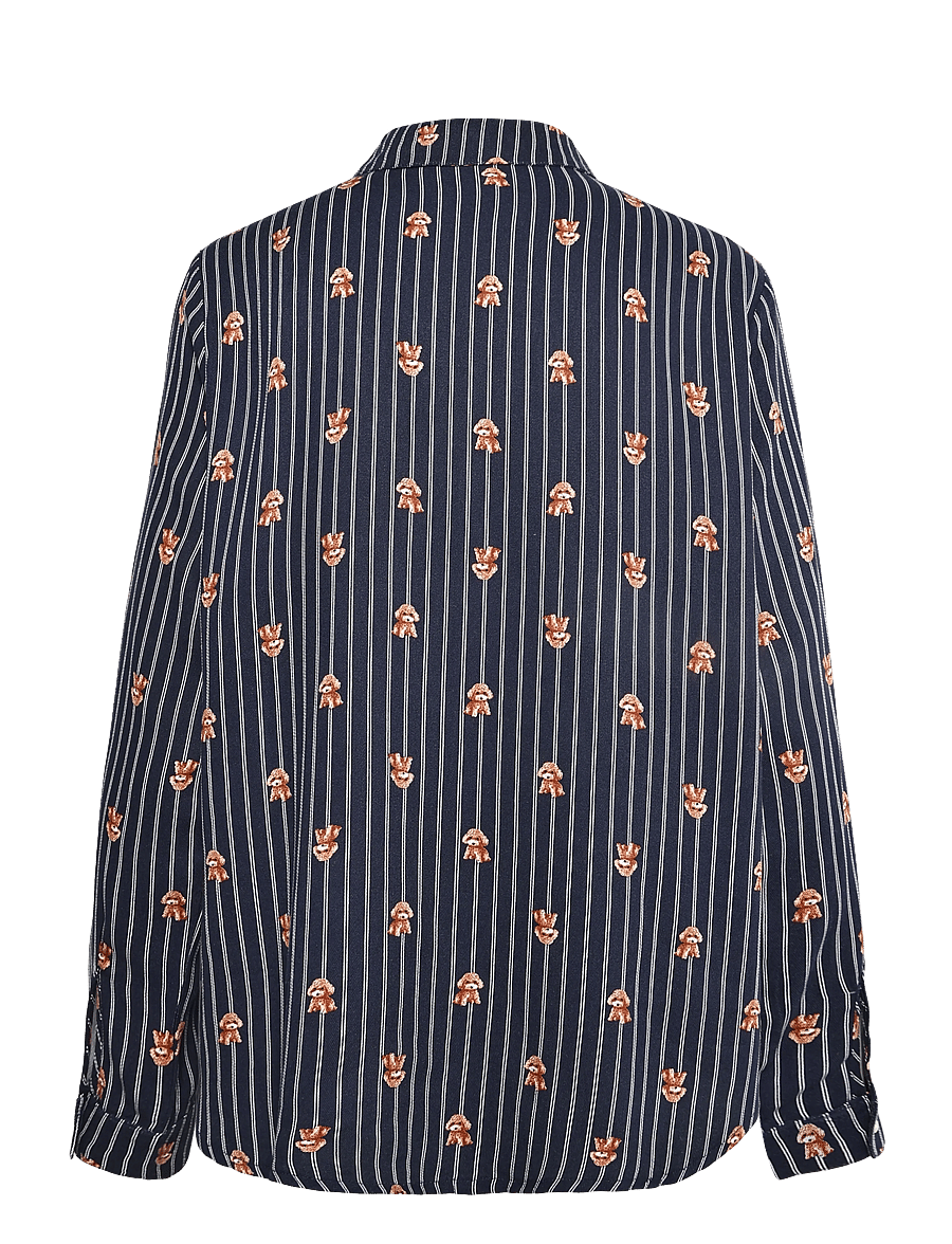 Etam - ROBY - LONG SLEEVE PYJAMA SHIRT - långärmade skjortor - ink - 2