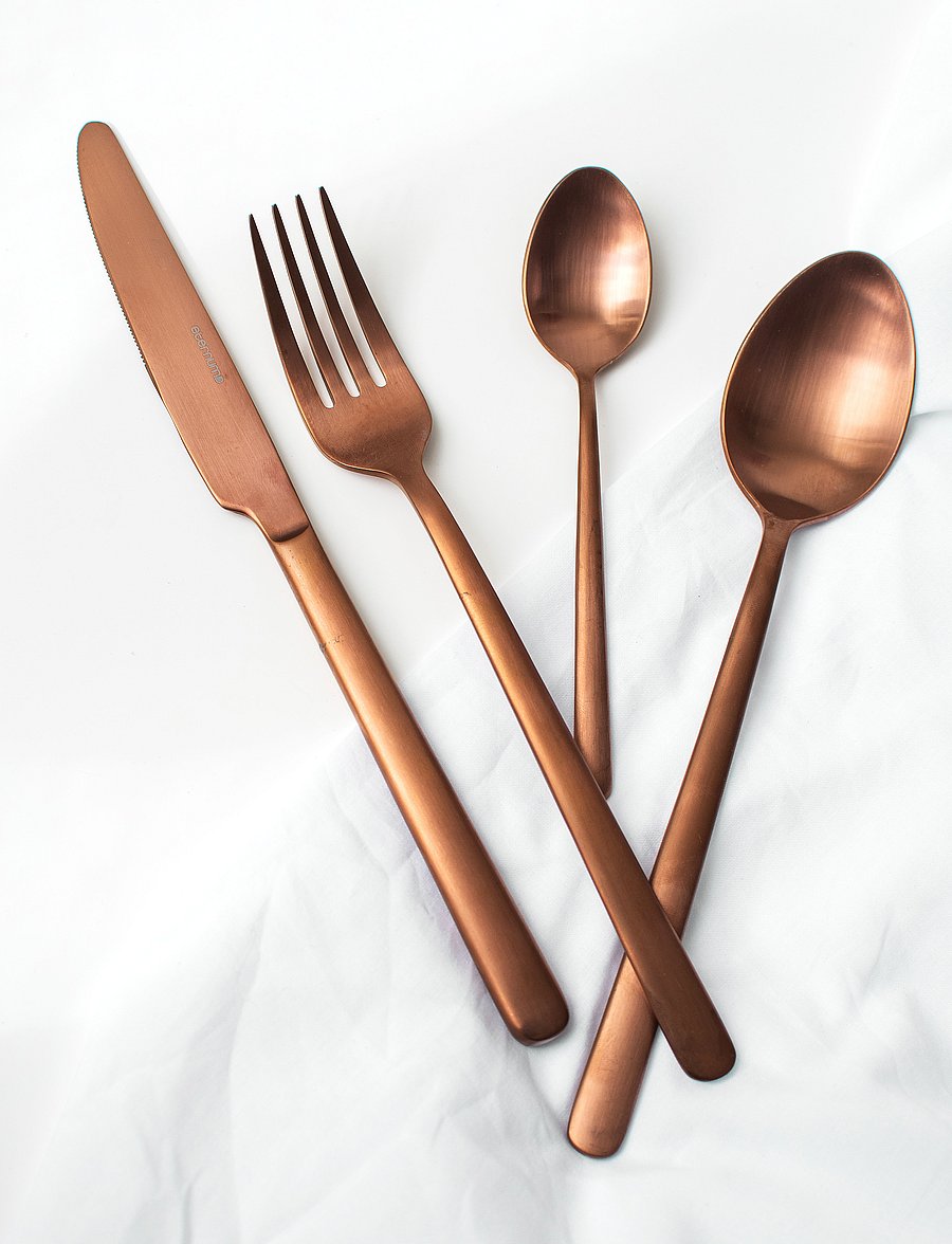 Eternum - Eternum Nardo Cutlery Set Copper 16 parts - bestecksets - bronze - 0
