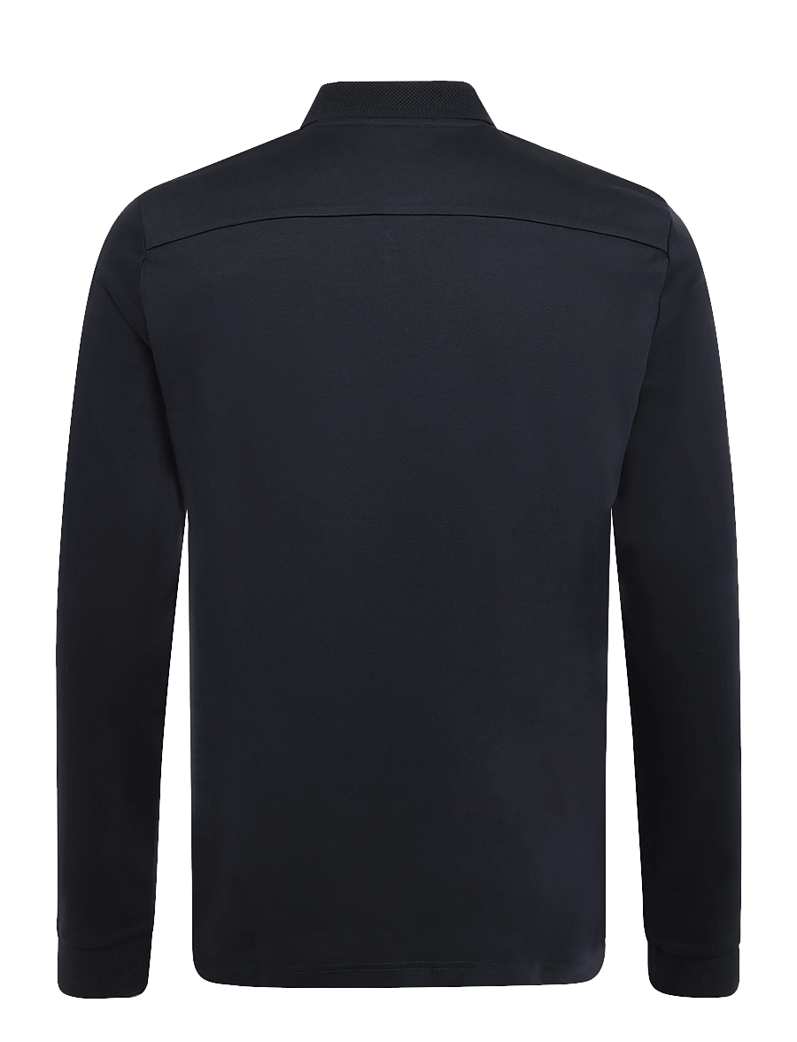 Eton - Eton Polo - long-sleeved knitted polos - navy - 1