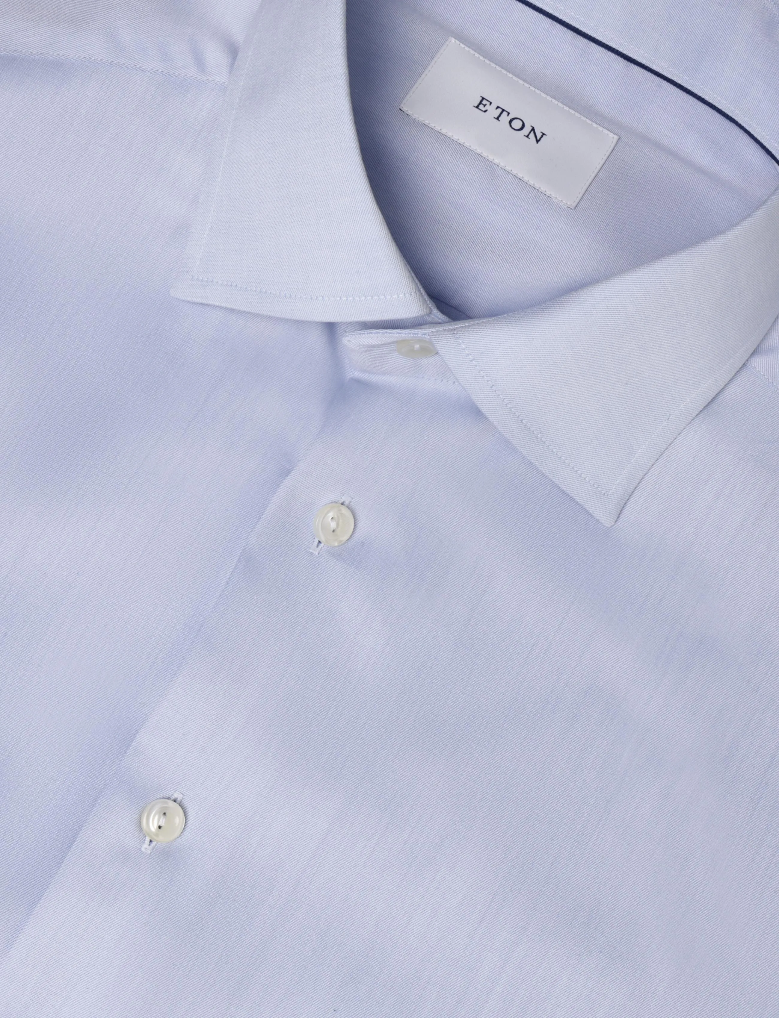 Eton - Eton Signature Twill Shirt - kostymskjortor - azure - 2
