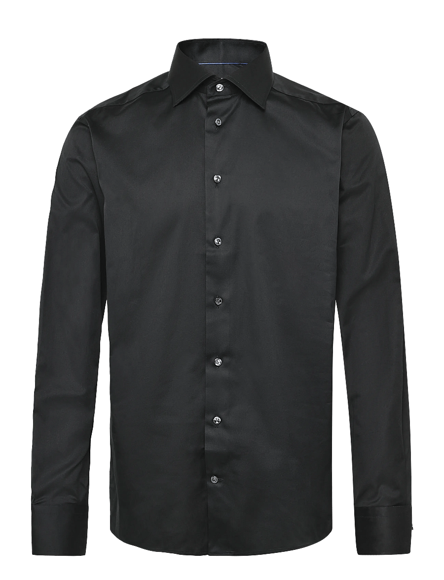 Eton - Eton Signature Twill Shirt - ametlikud särgid - black - 0