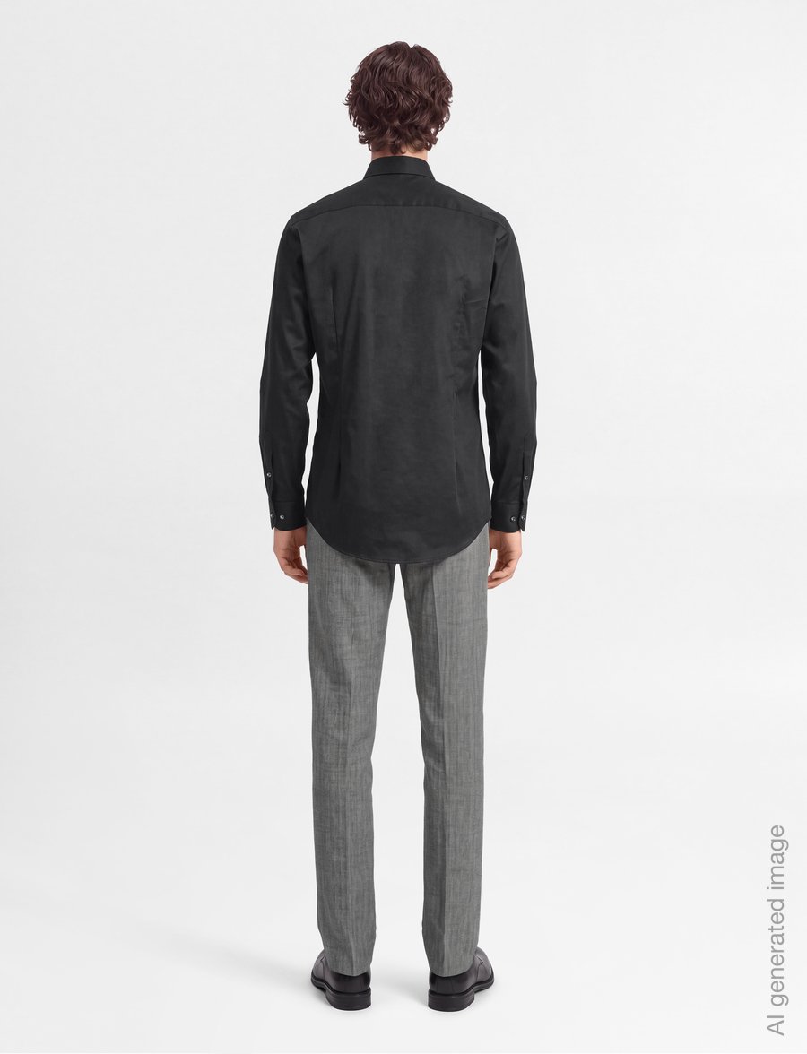Eton - Eton Signature Twill Shirt - formal shirts - black - 4