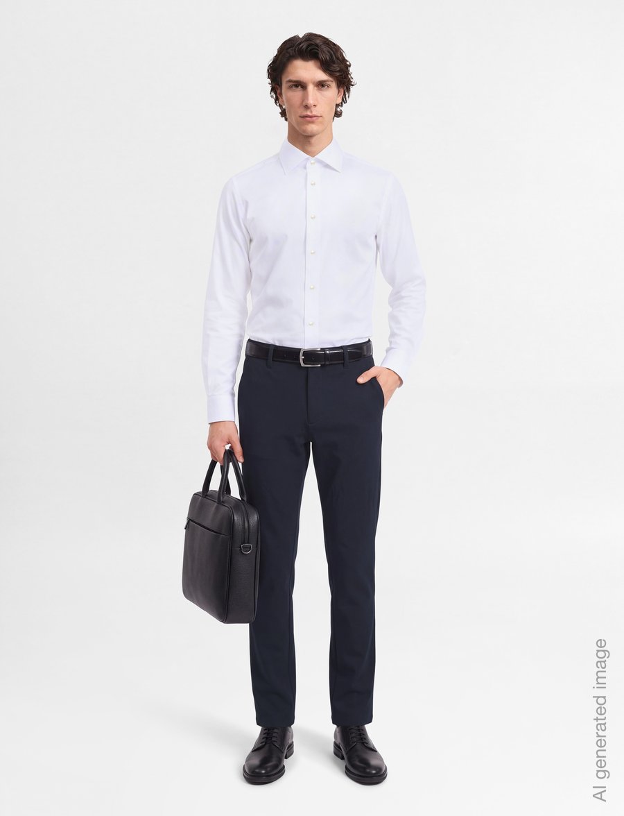 Eton - Eton Signature Twill Shirt - formelle hemden - white - 0