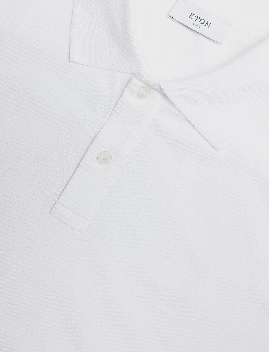 Eton - Eton Polo - short-sleeved polos - white - 2