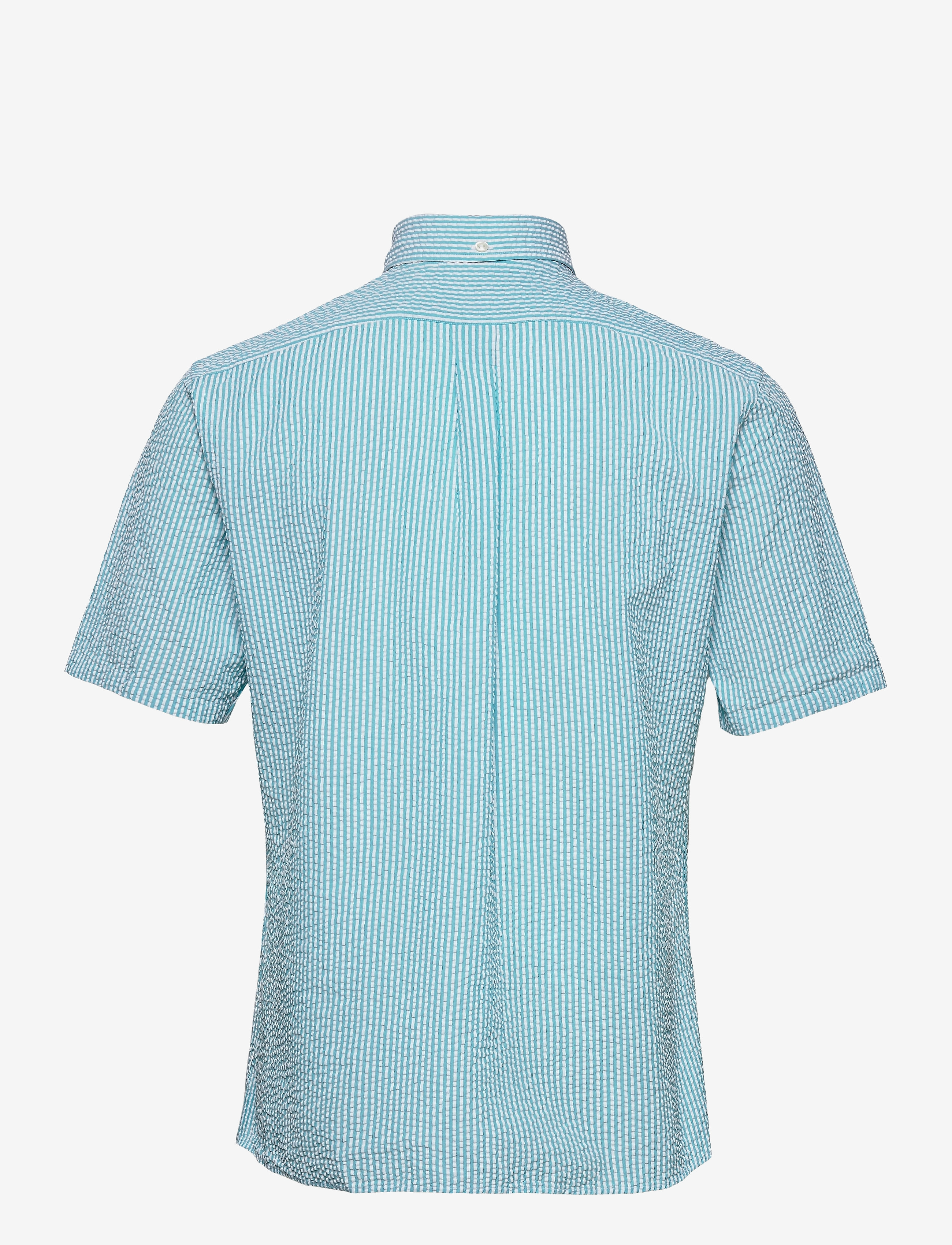 Eton - Slim  fit Casual Poplin Shirt - kurzarmhemden - green - 1