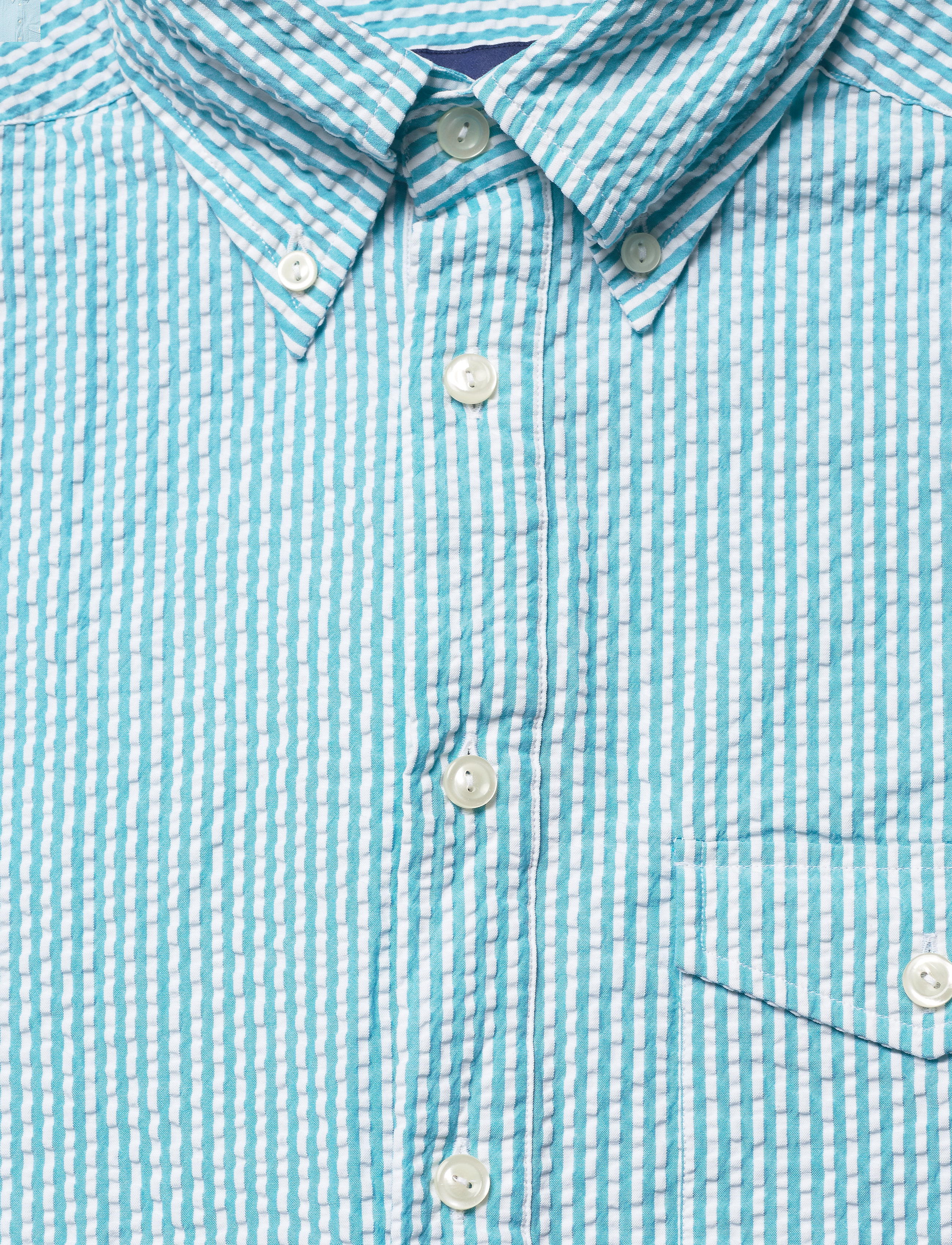 Eton - Slim  fit Casual Poplin Shirt - kurzarmhemden - green - 2