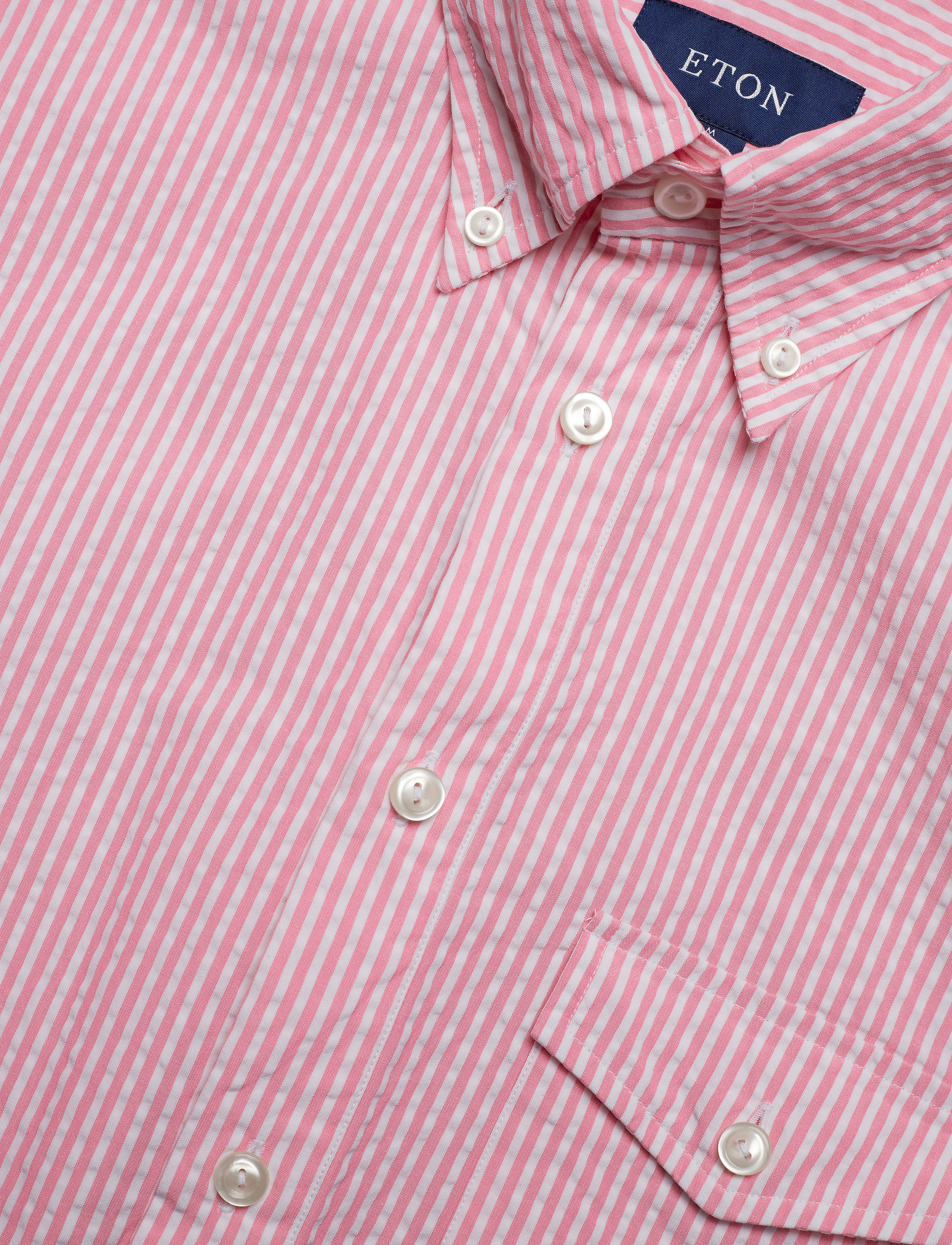 Eton - Slim  fit Casual Poplin Shirt - kortærmede skjorter - pink/red - 2