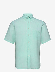 Eton - Slim  fit Casual Linen Shirt - basic-hemden - green - 0