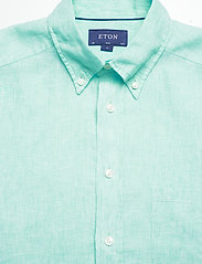 Eton - Slim  fit Casual Linen Shirt - basic-hemden - green - 2