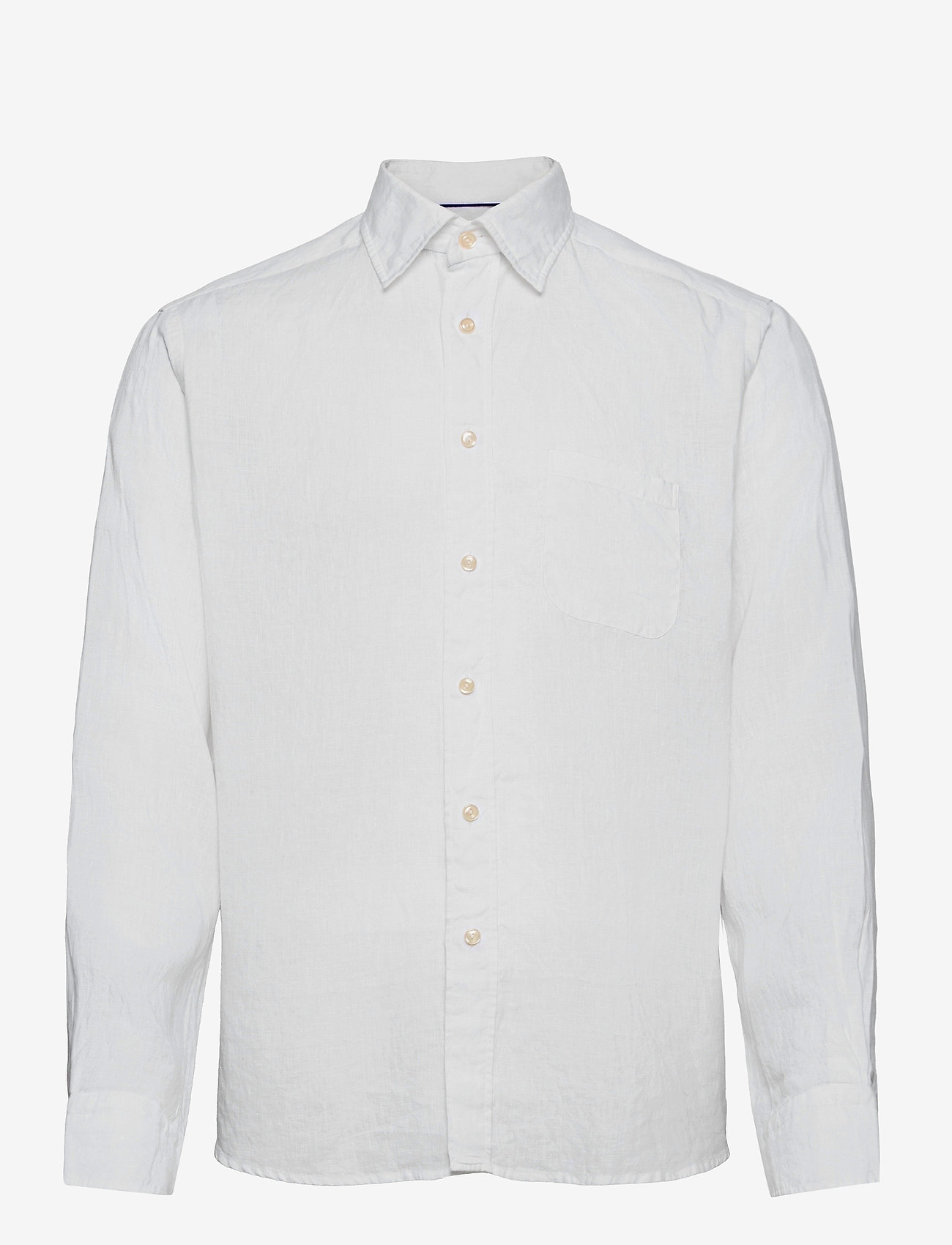 Eton - Men's shirt: Casual  Linen - white - 0