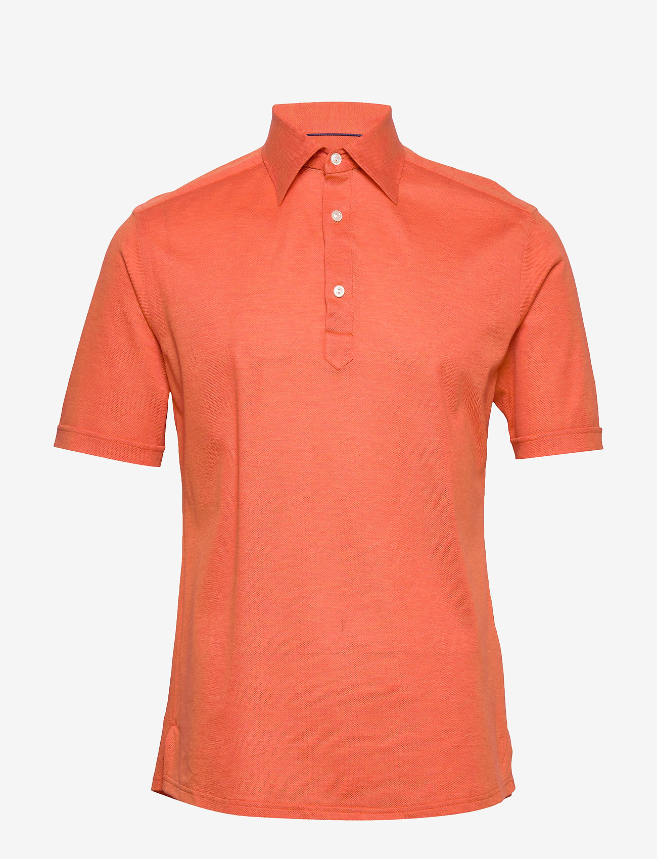 Eton - Polo popover shirt - short sleeved - kortärmade pikéer - yellow/orange - 0