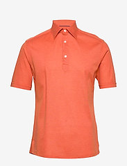 Polo popover shirt - short sleeved - YELLOW/ORANGE