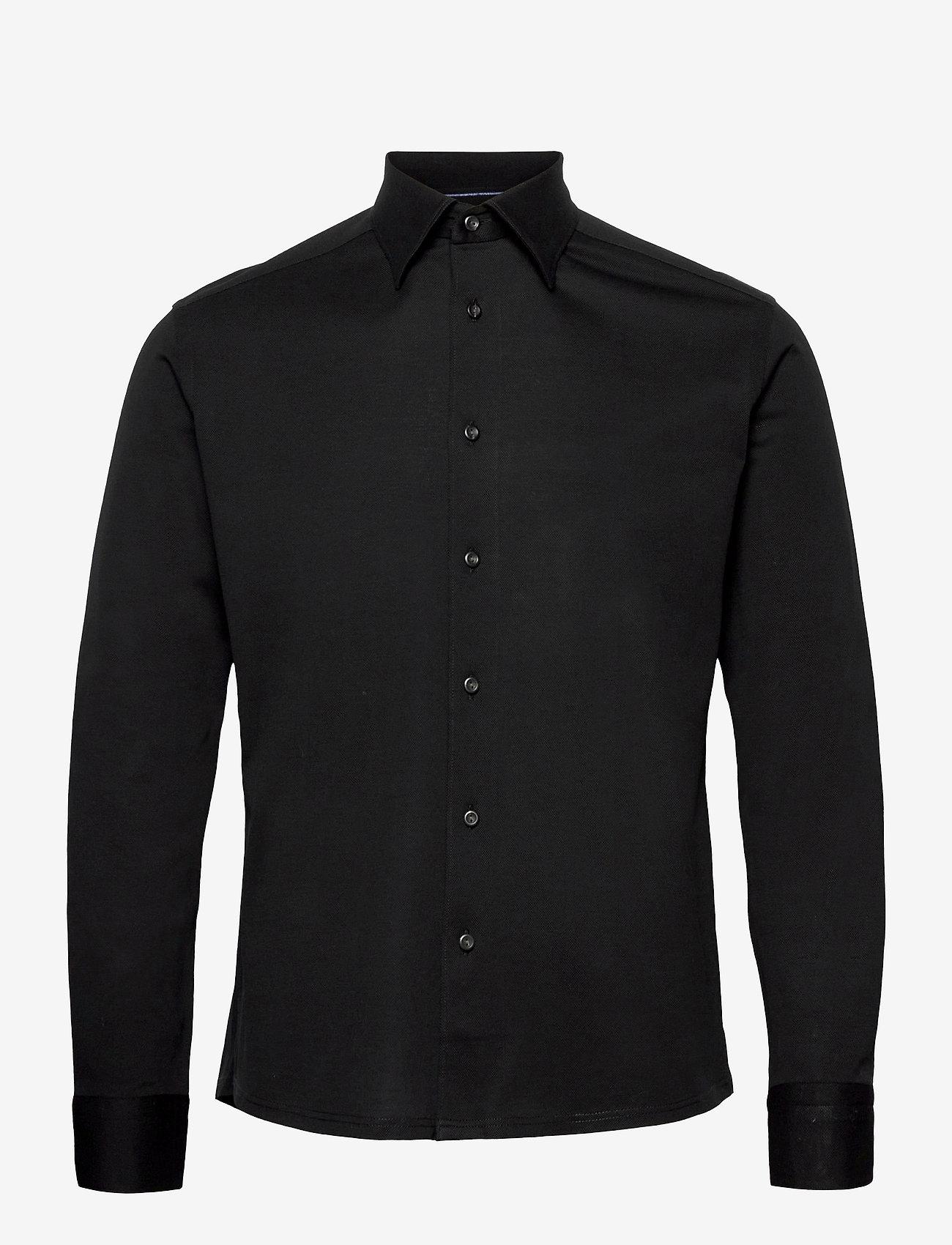 Eton - Polo shirt - long sleeved - black - 0