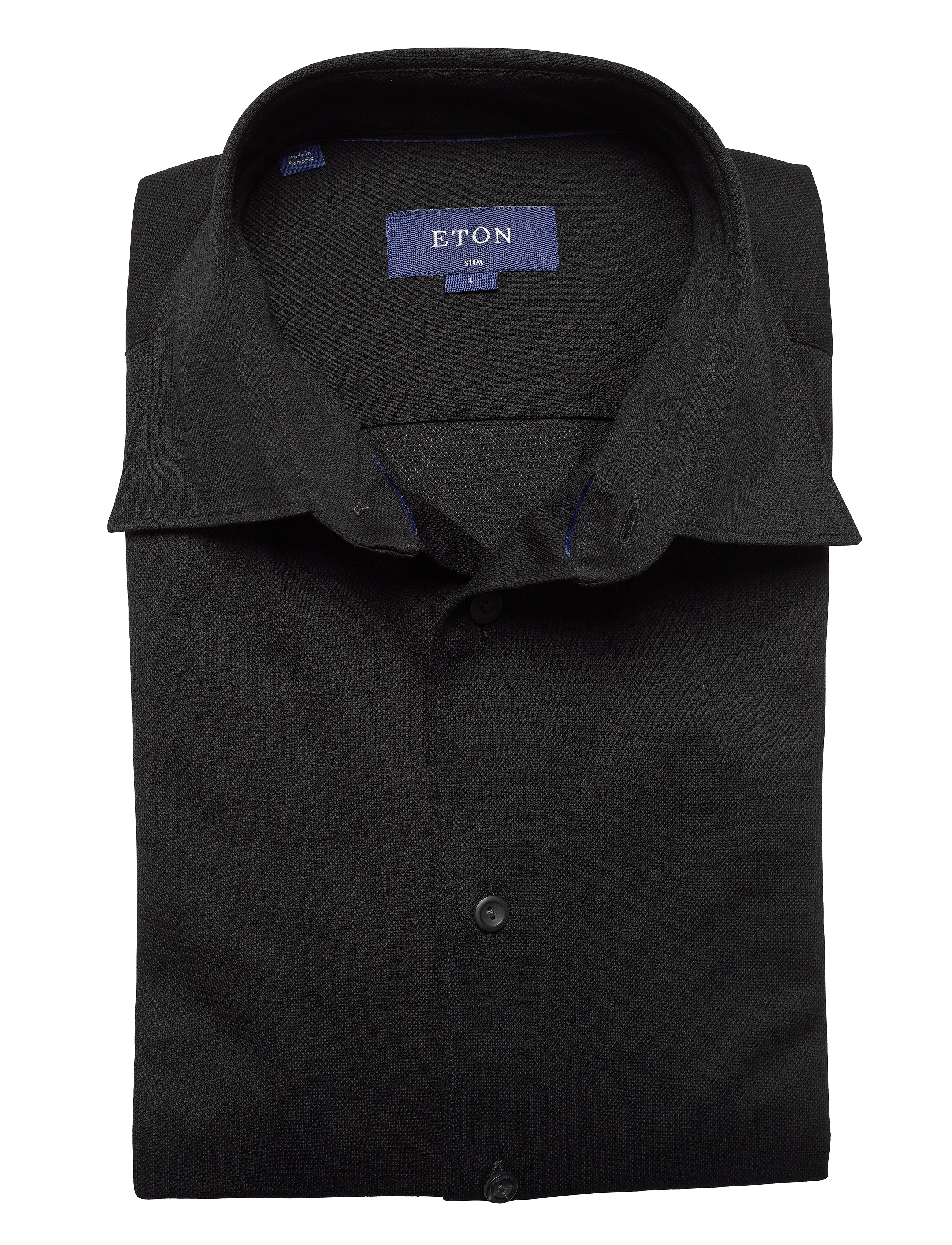Eton - Polo shirt - long sleeved - black - 4