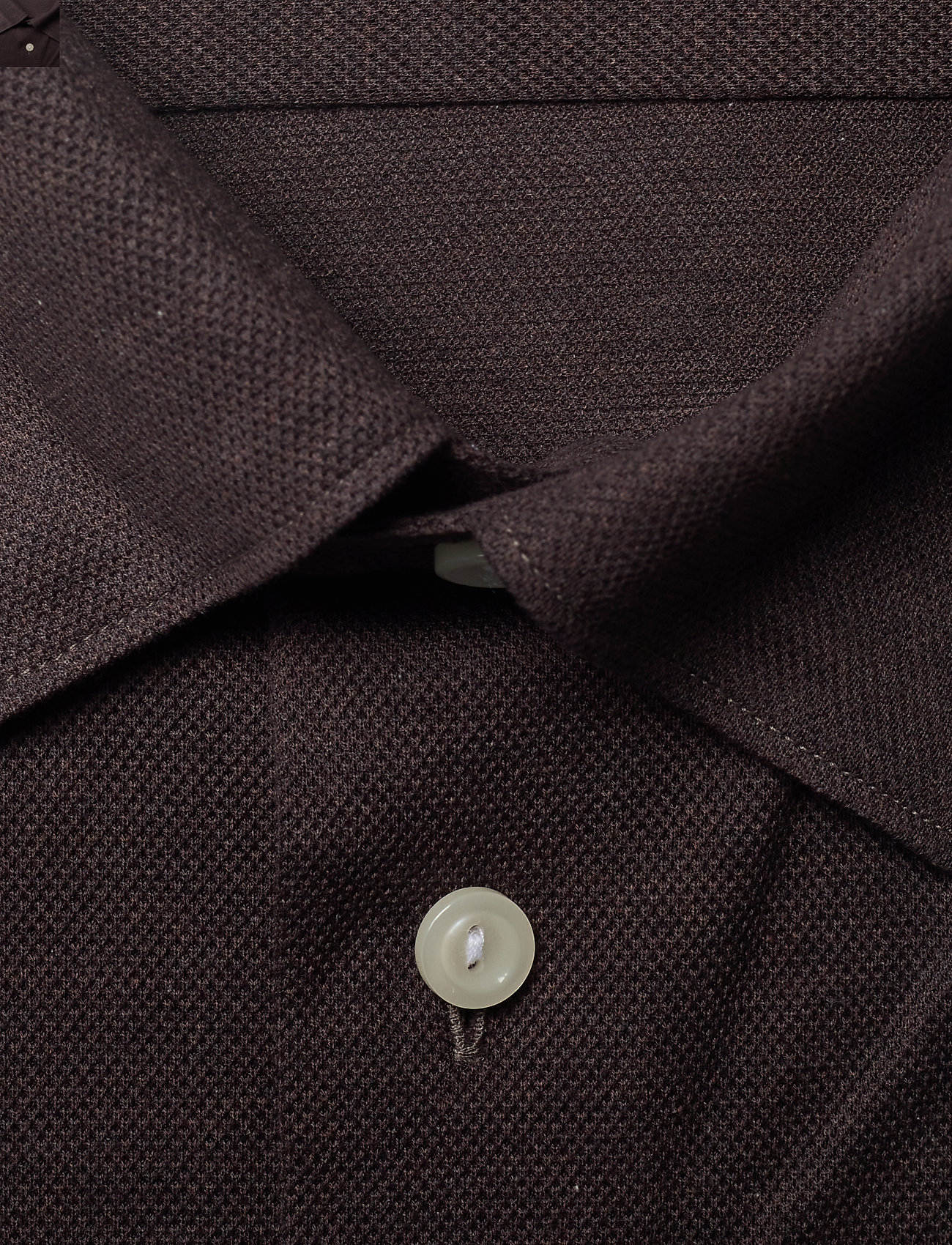 Eton - Polo shirt - long sleeved - offwhite/brown - 2