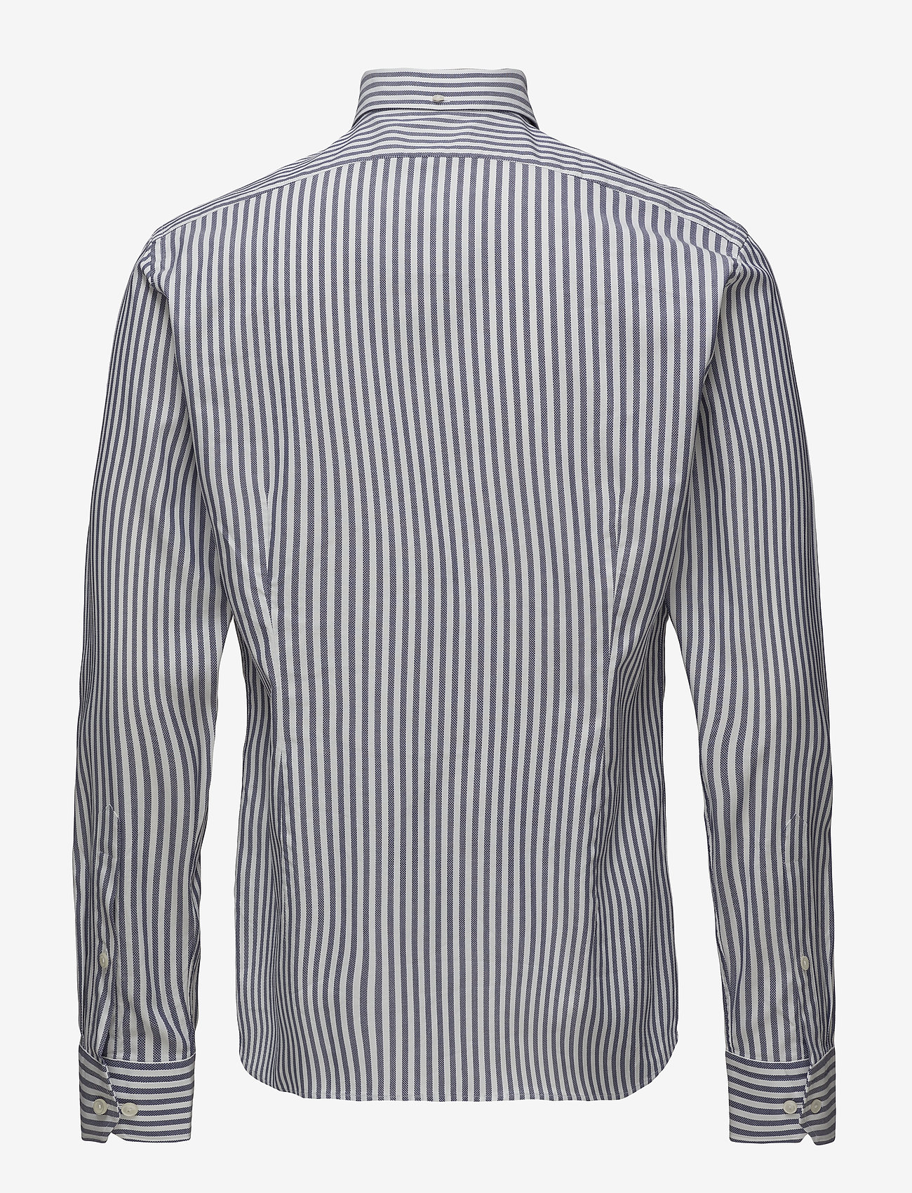 Eton - Navy Striped Oxford Shirt - navy blue - 1