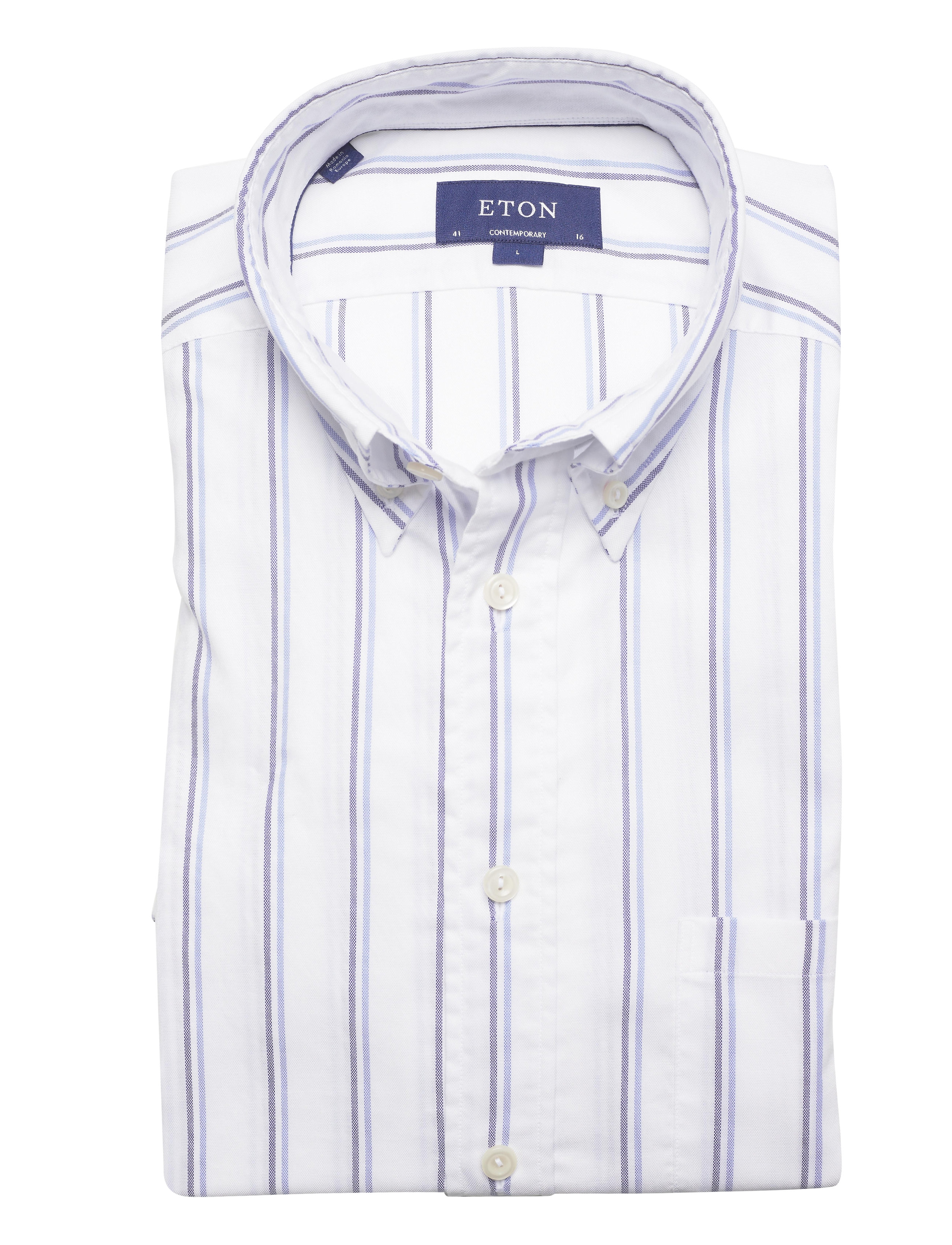 Eton - Contemporary  fit Casual Oxford Shirt - blue - 4