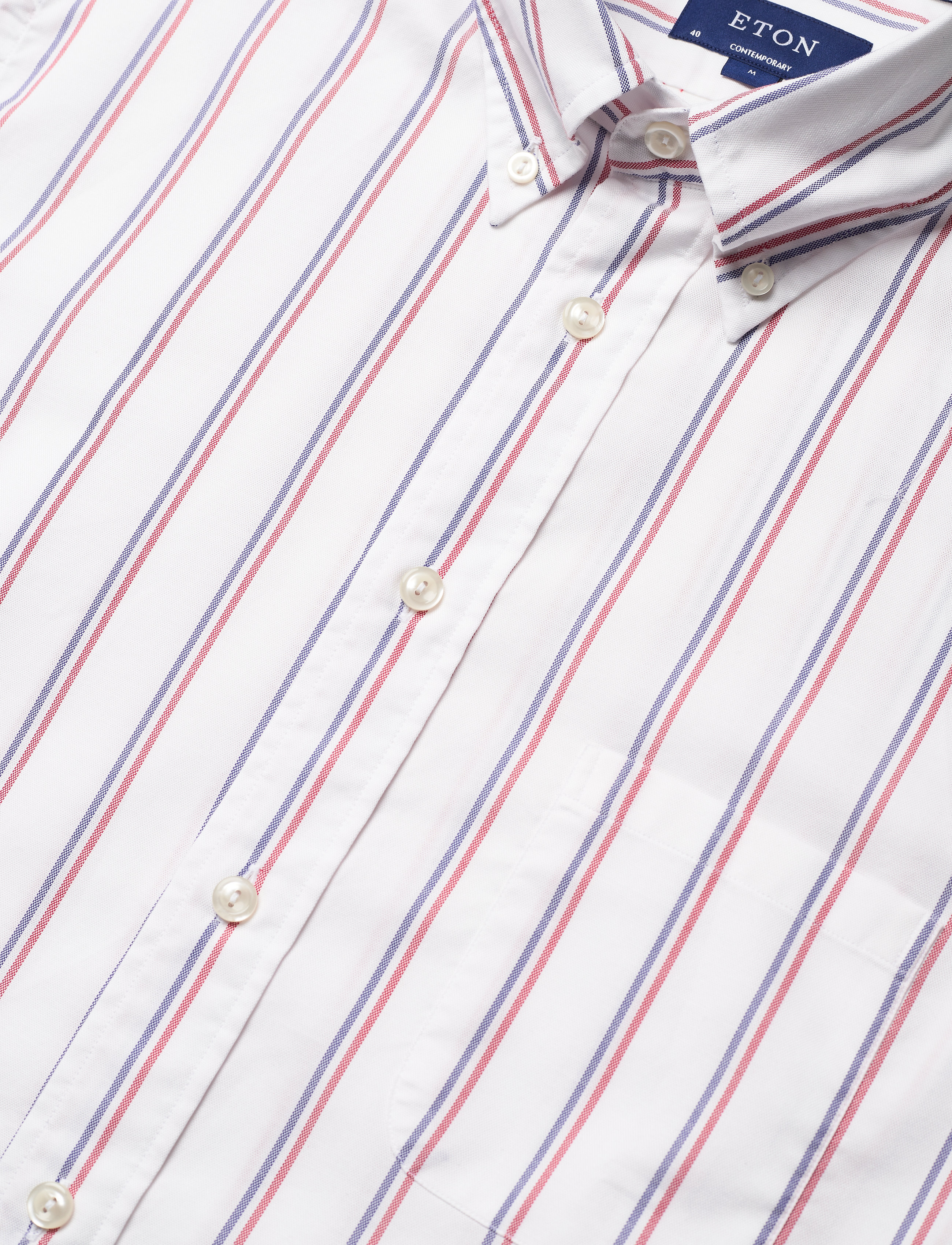 Eton - Contemporary  fit Casual Oxford Shirt - pink/red - 4
