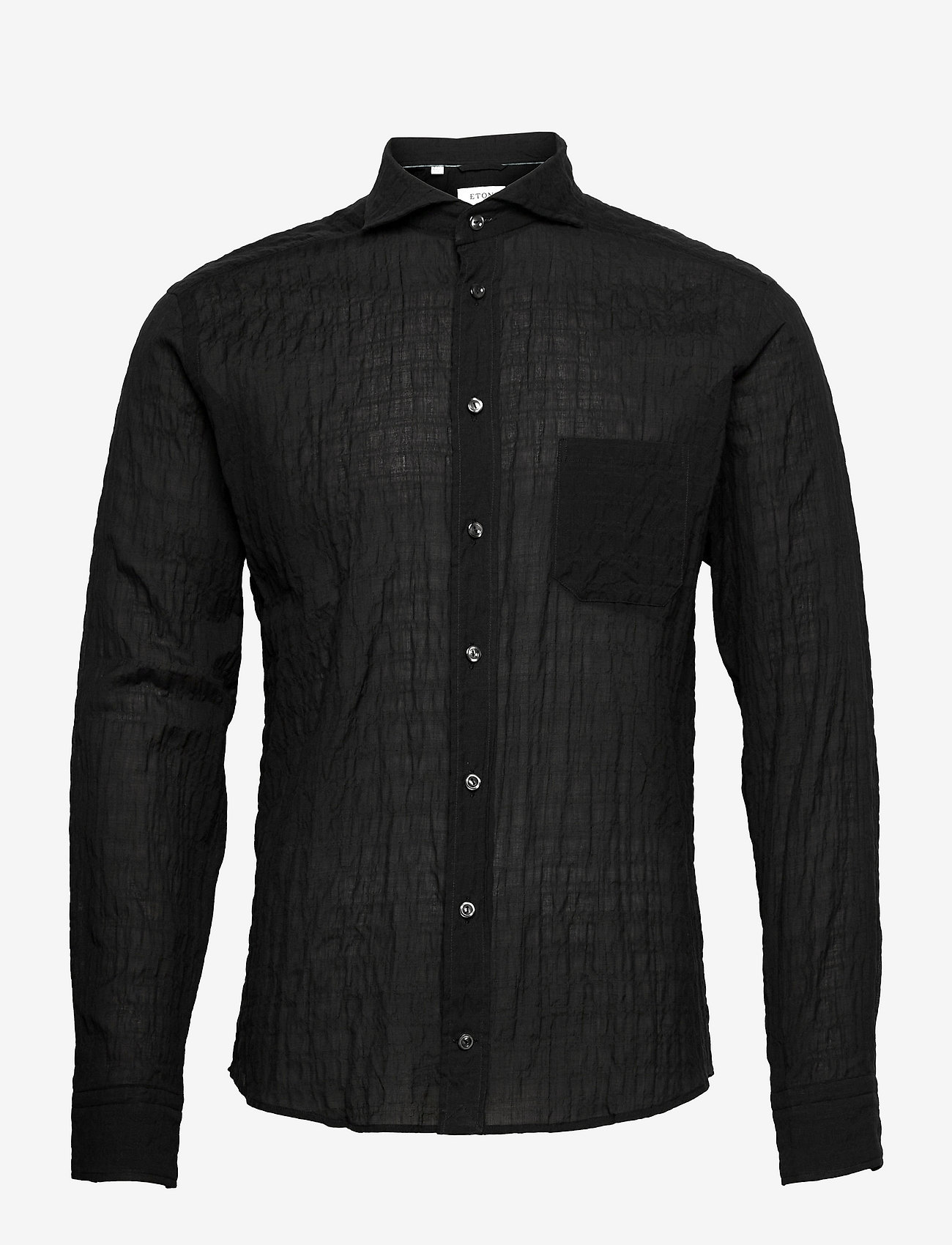 Eton - Men's shirt: Casual  Greenwich - black - 0