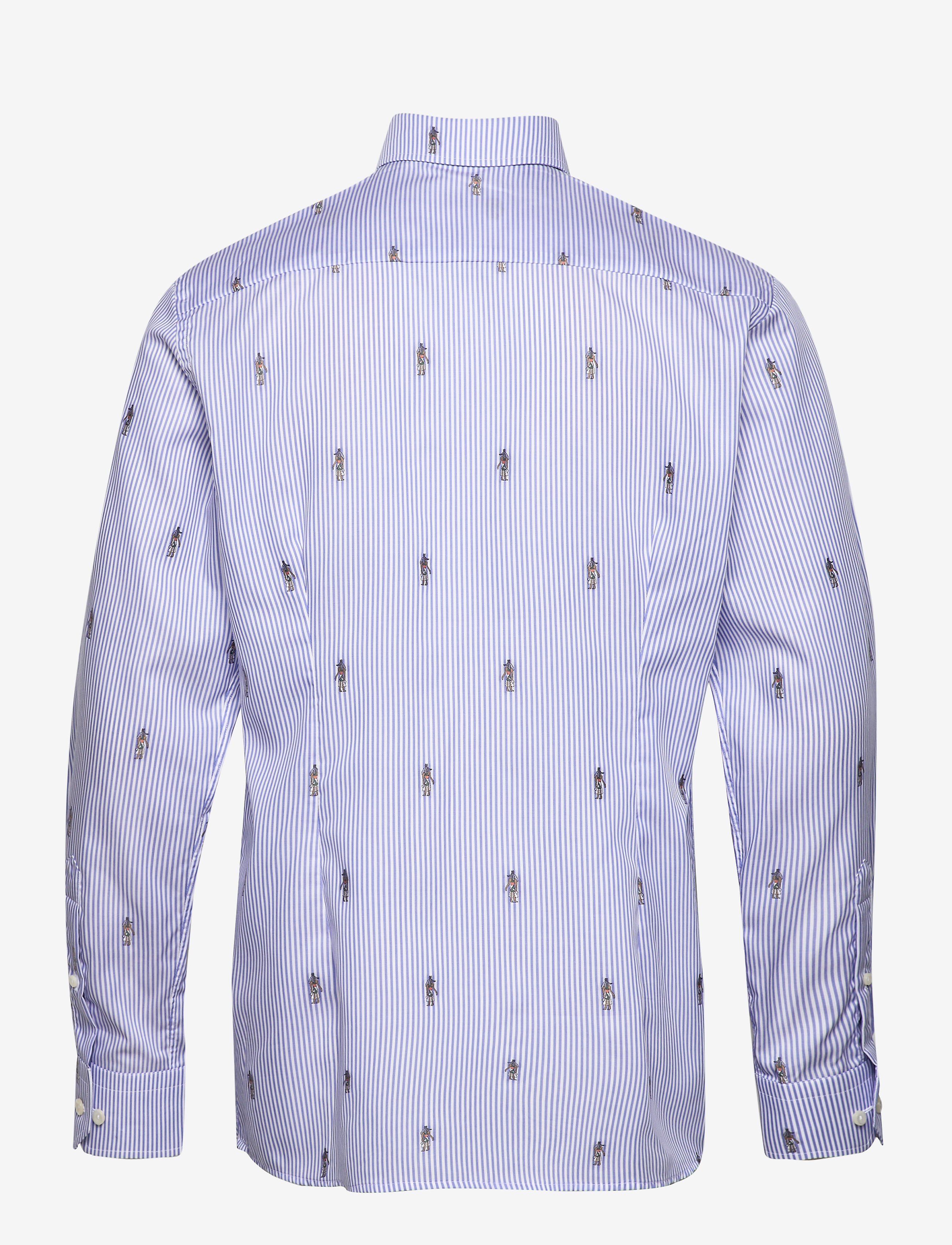 Eton - Blue Striped Twill Shirt – Anubis Embroidery - blue - 1
