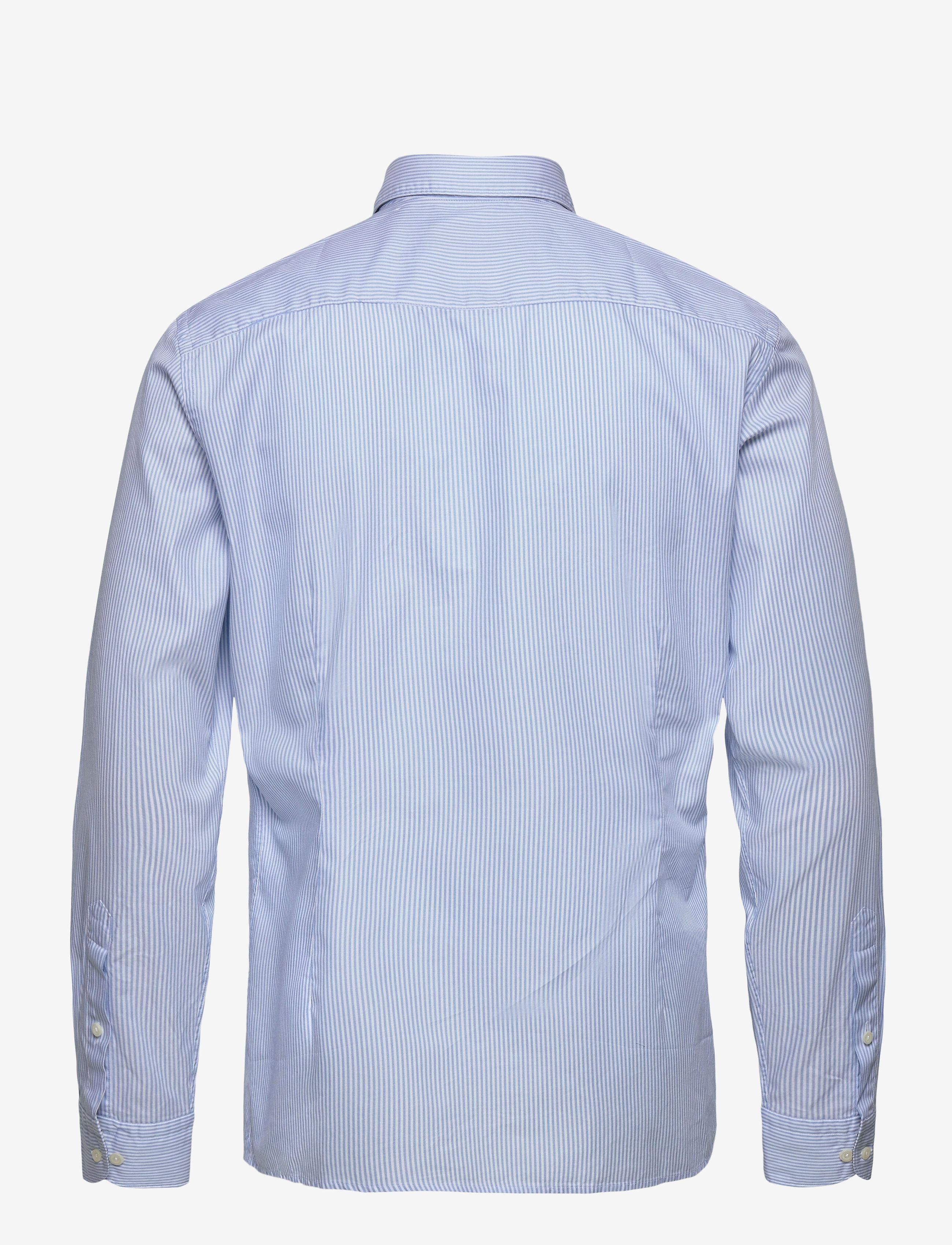 Eton - Slim fit Business Casual Lightweight Twill Shirt - blue - 1