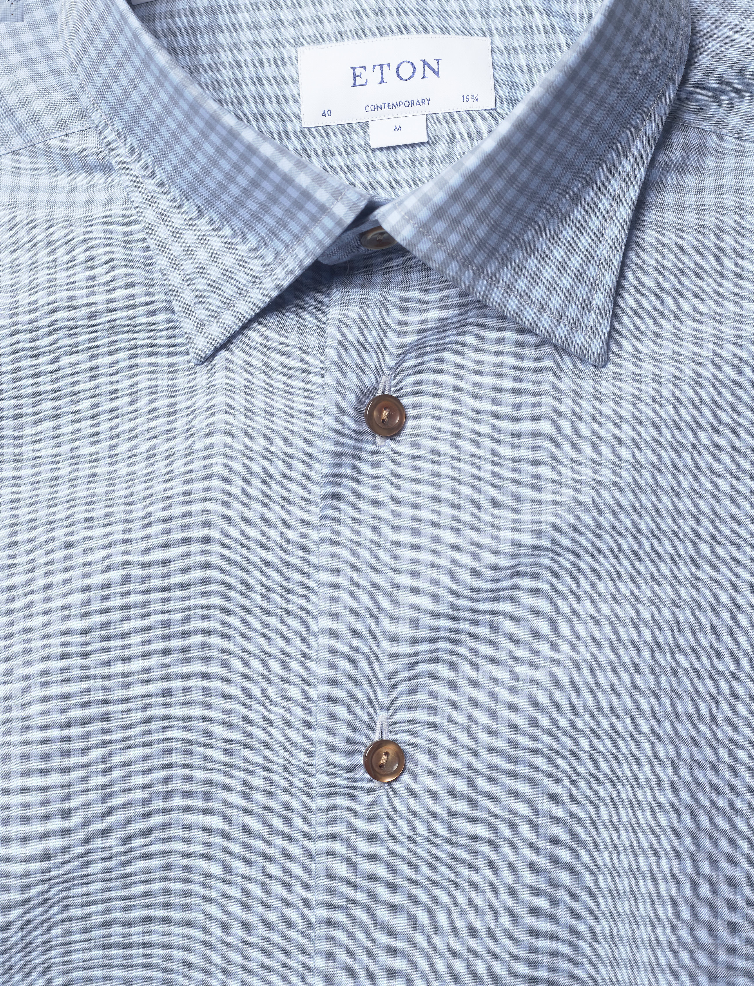 Eton - Contemporary fit Business Casual Twill Shirt - blue - 2