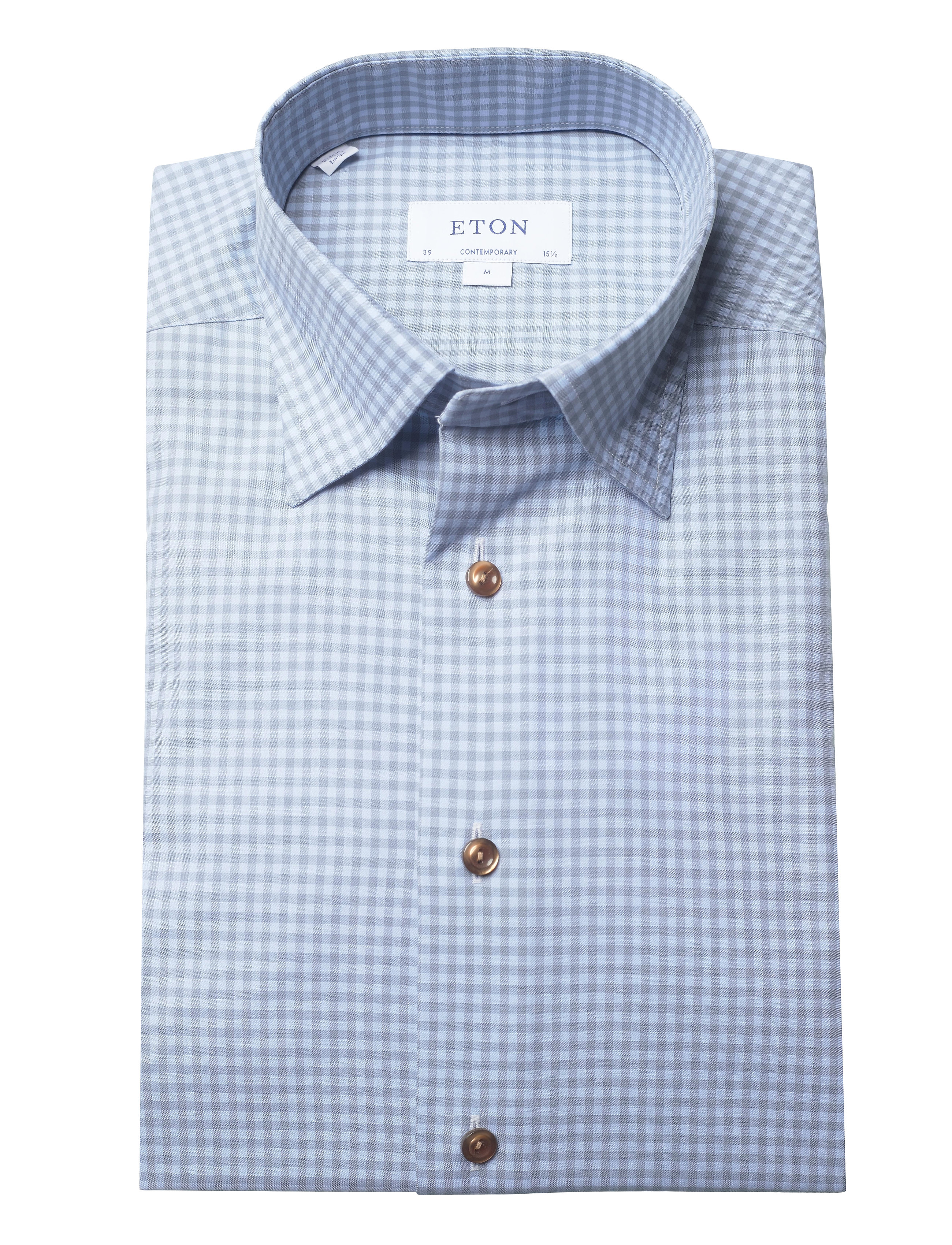 Eton - Contemporary fit Business Casual Twill Shirt - blue - 4