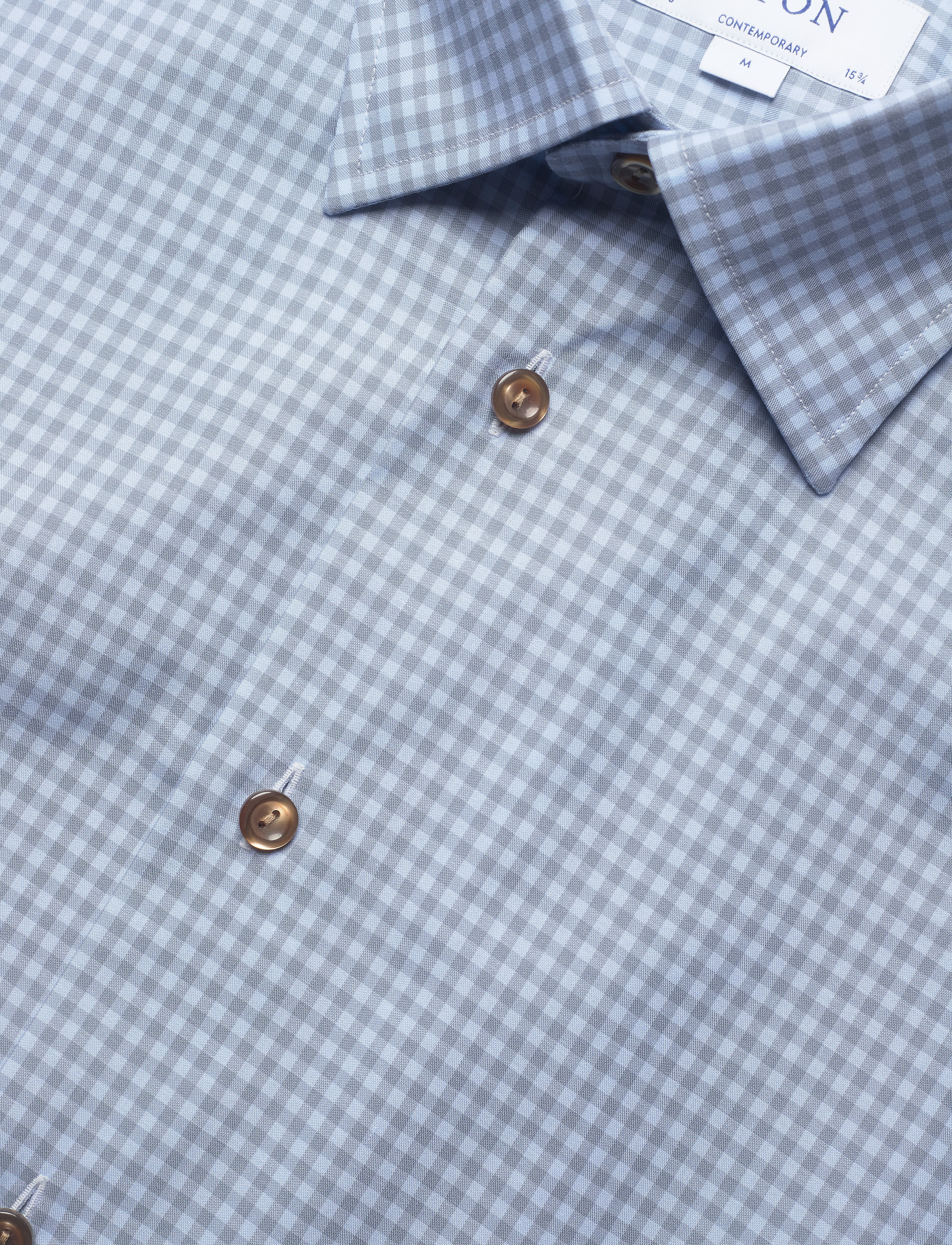 Eton - Contemporary fit Business Casual Twill Shirt - blue - 3