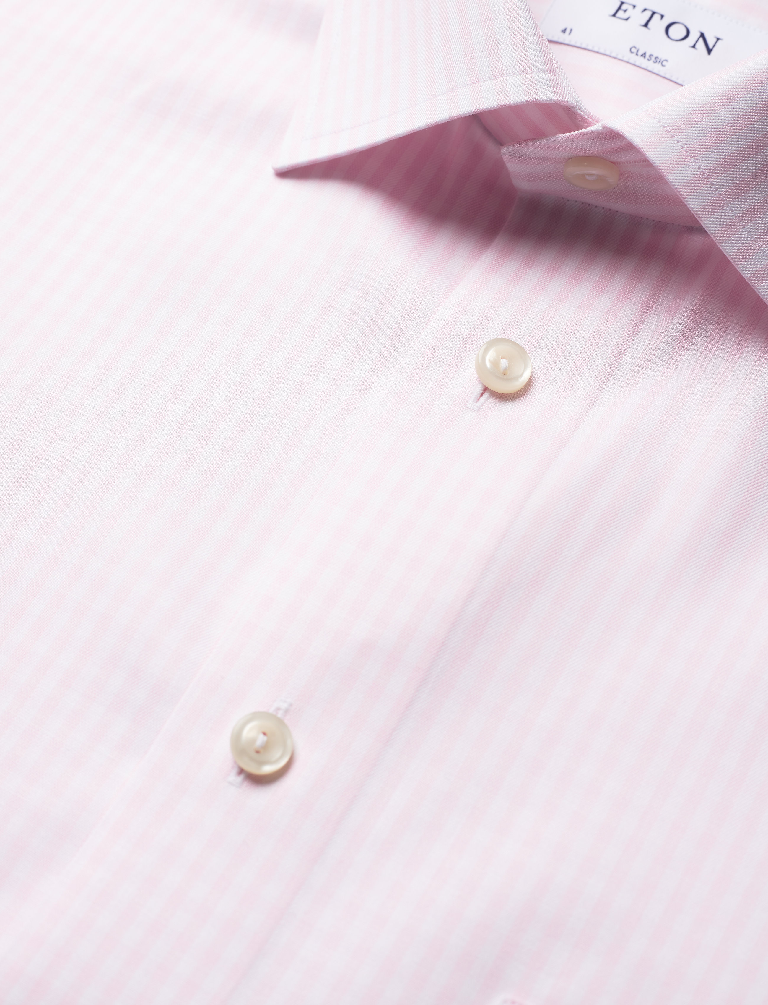 Eton - Classic fit Business Signature Twill Shirt - pink/red - 3