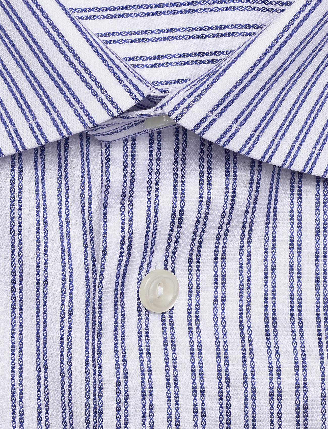 Eton - Navy Striped Tencel - Contemporary fit - blue - 2