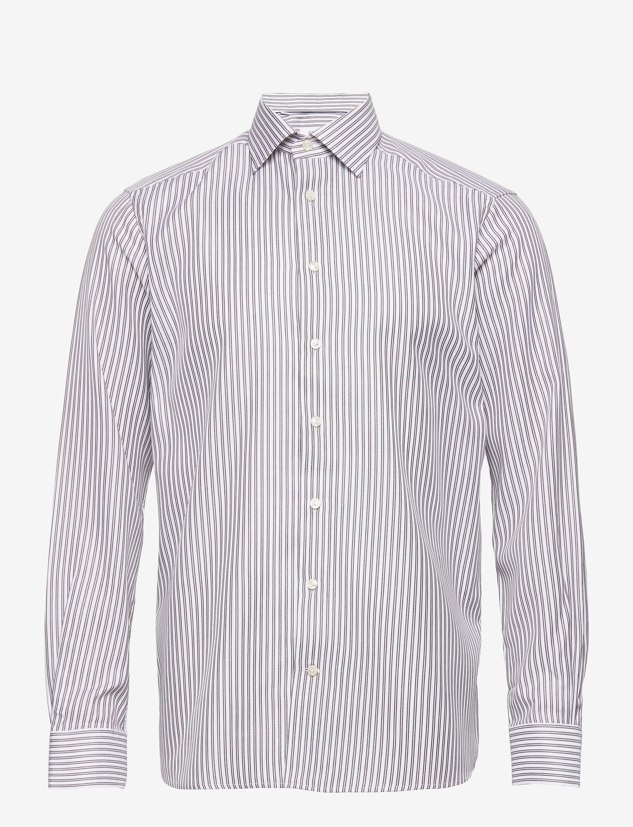 Eton - Contemporary fit Business Dobby Shirt - offwhite/brown - 0