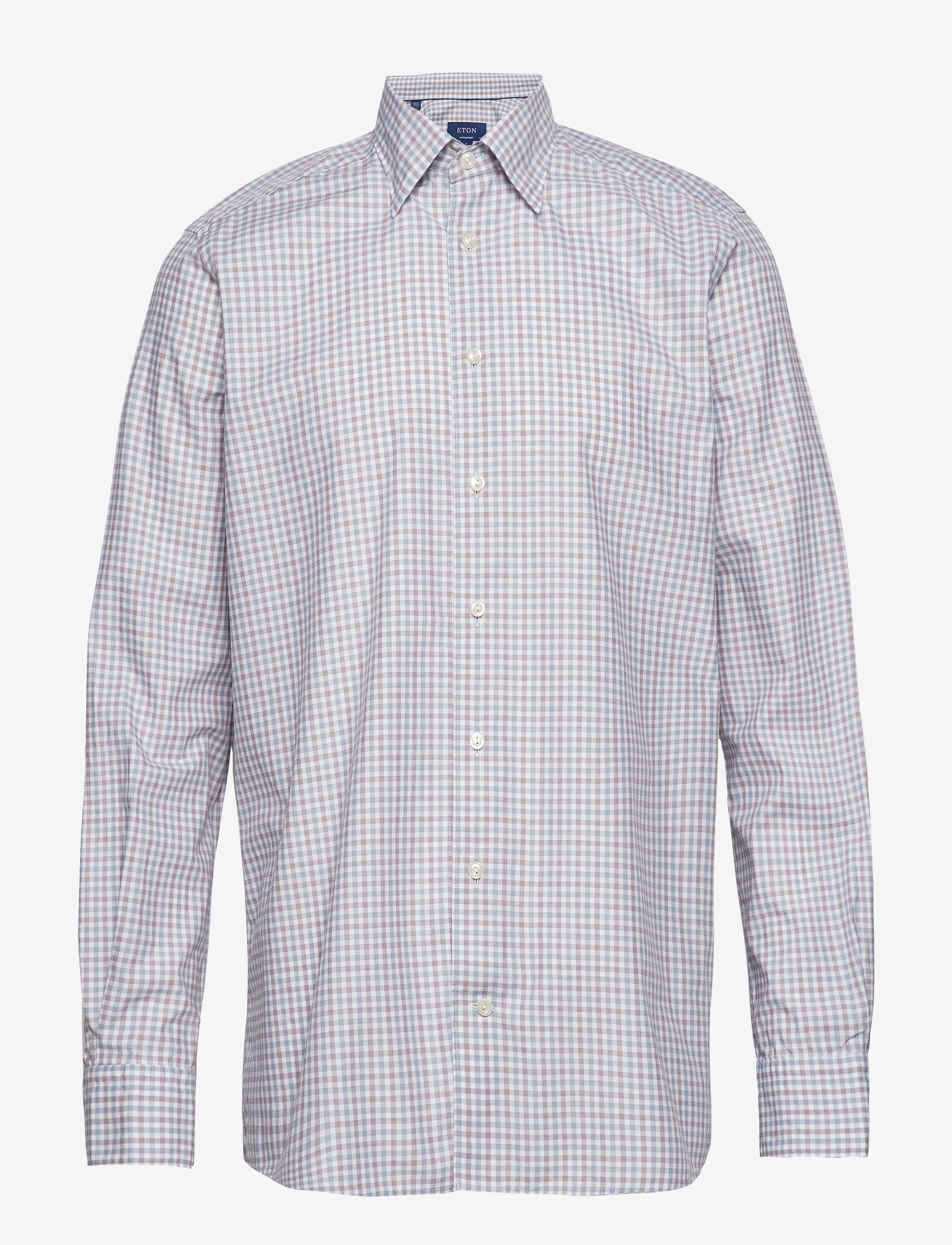 Eton - Checked Lightweight - Contemporary fit - pink/red - 0