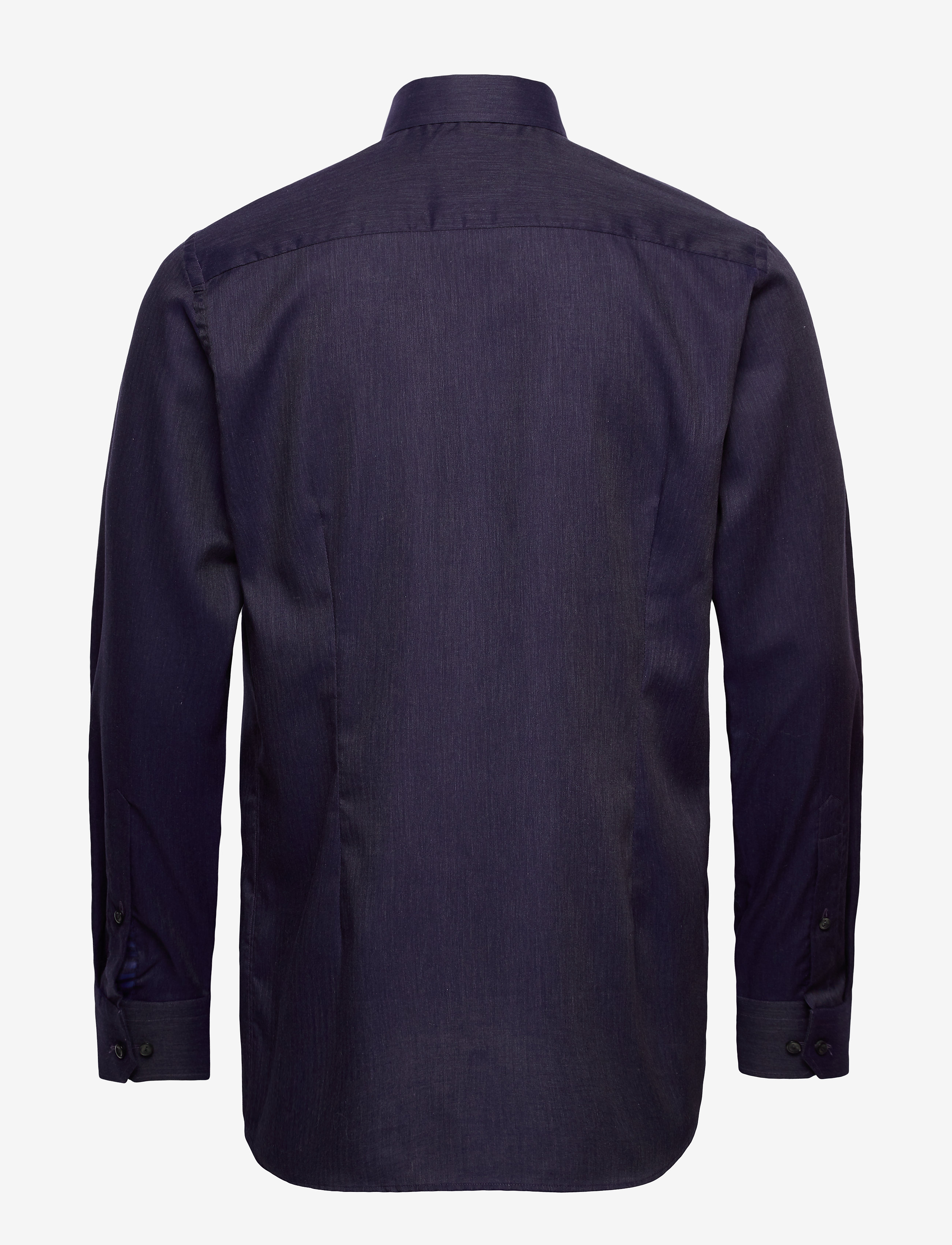 Eton - Blue Herringbone Flannel Shirt - blue - 1