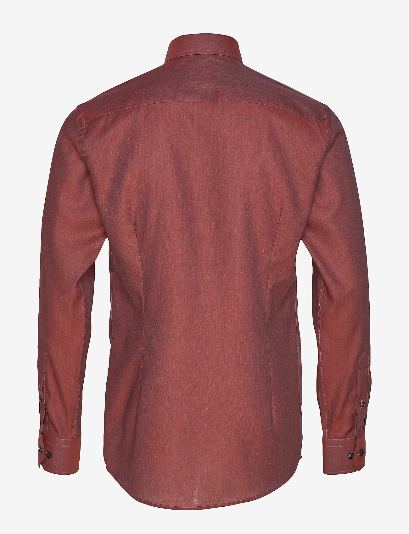 Eton - Red Herringbone Flannel Shirt - pink/red - 1