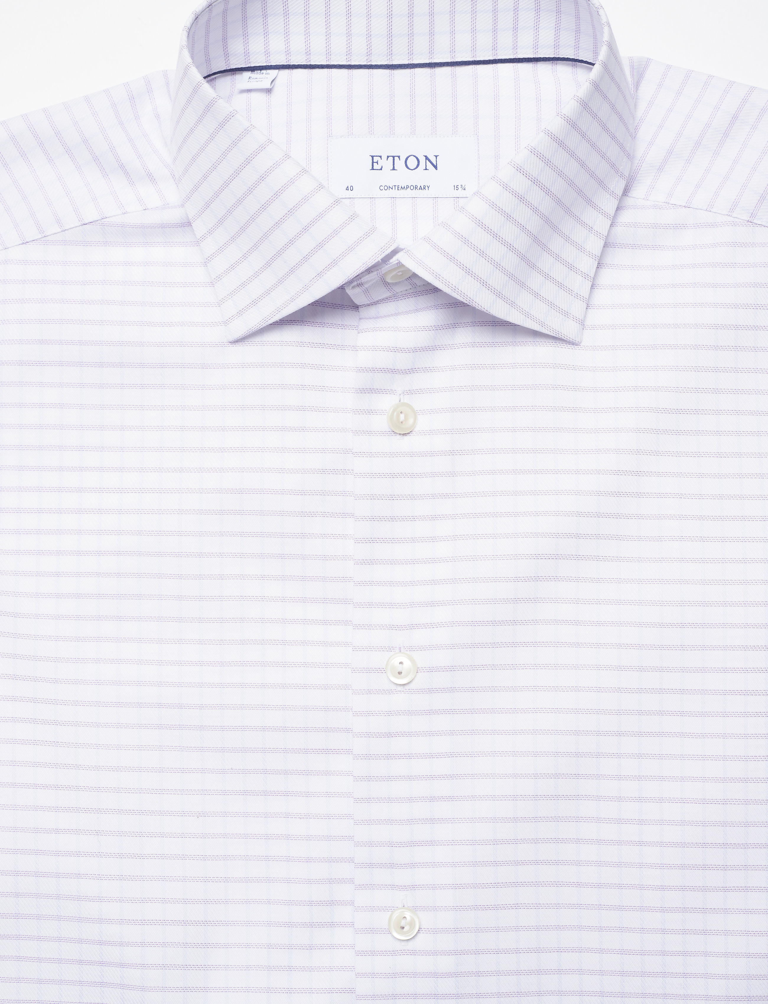 Eton - Contemporary fit Business Twill Shirt - purple - 2