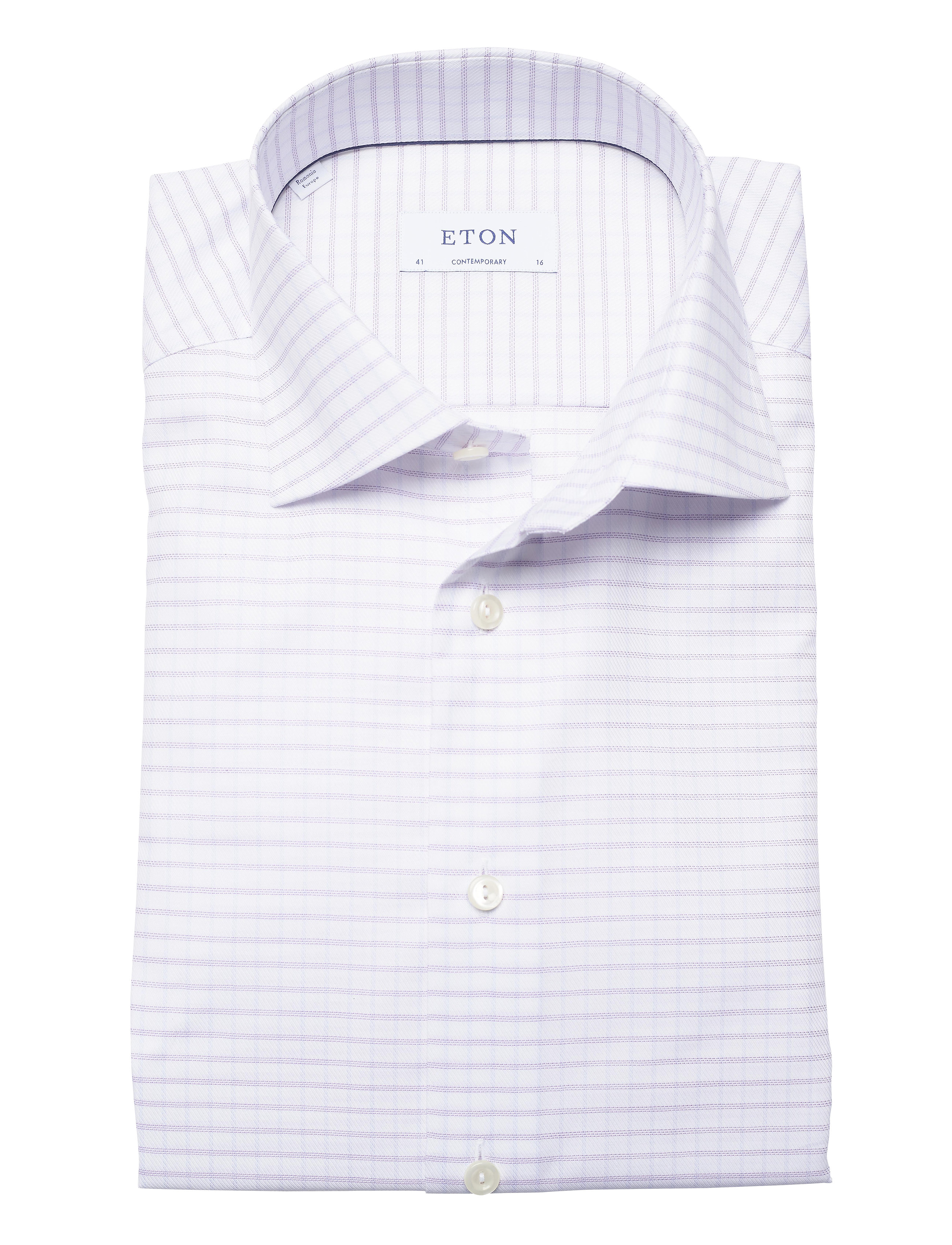 Eton - Contemporary fit Business Twill Shirt - purple - 4