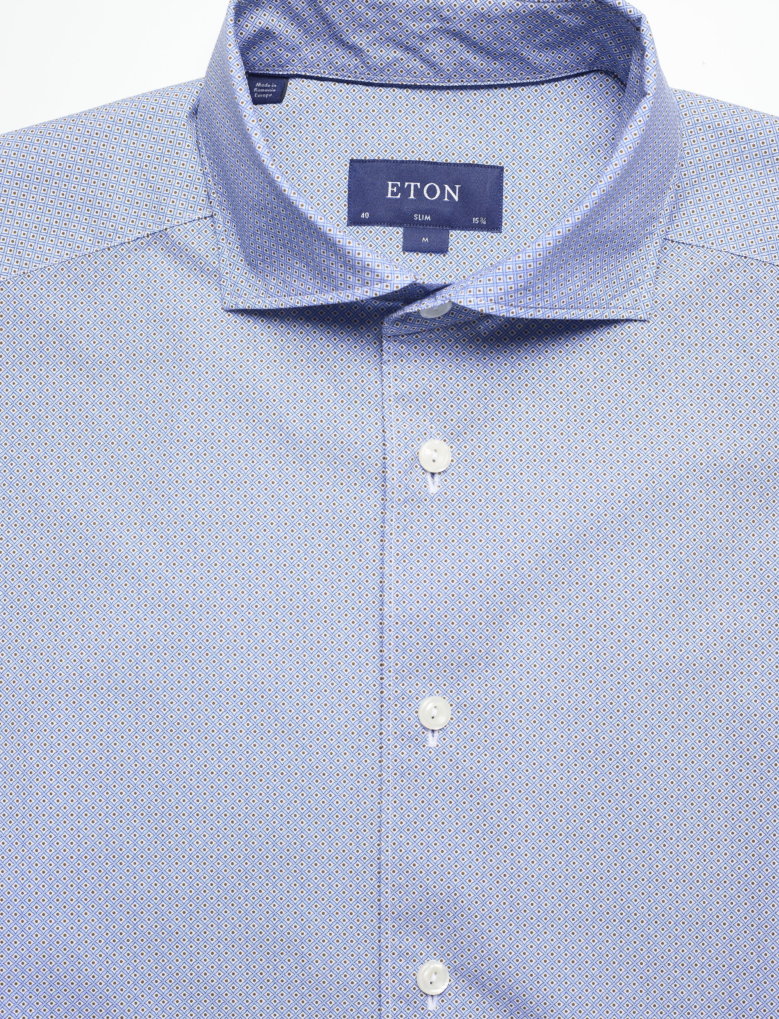 Eton - Slim fit Business Casual Poplin Shirt - blue - 2