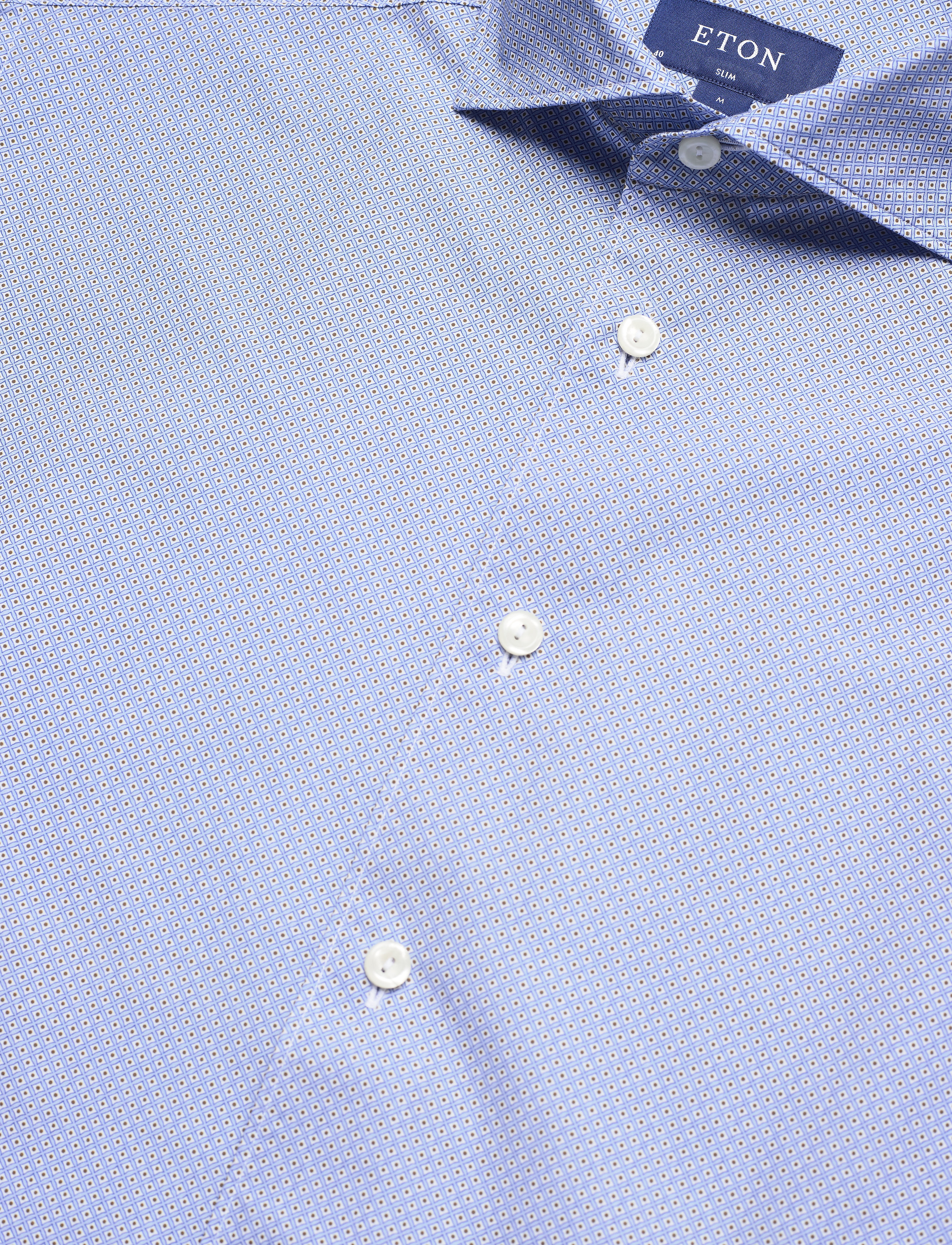 Eton - Slim fit Business Casual Poplin Shirt - blue - 3