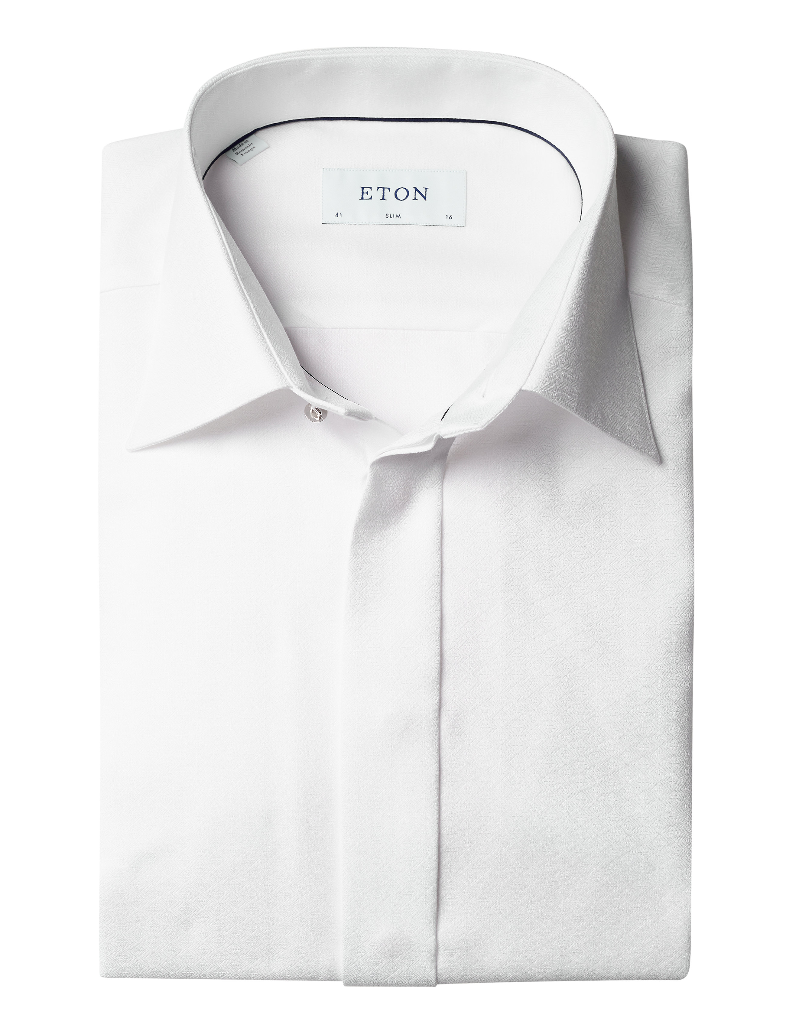 Eton - Slim fit Evening Jacquard Shirt - white - 4