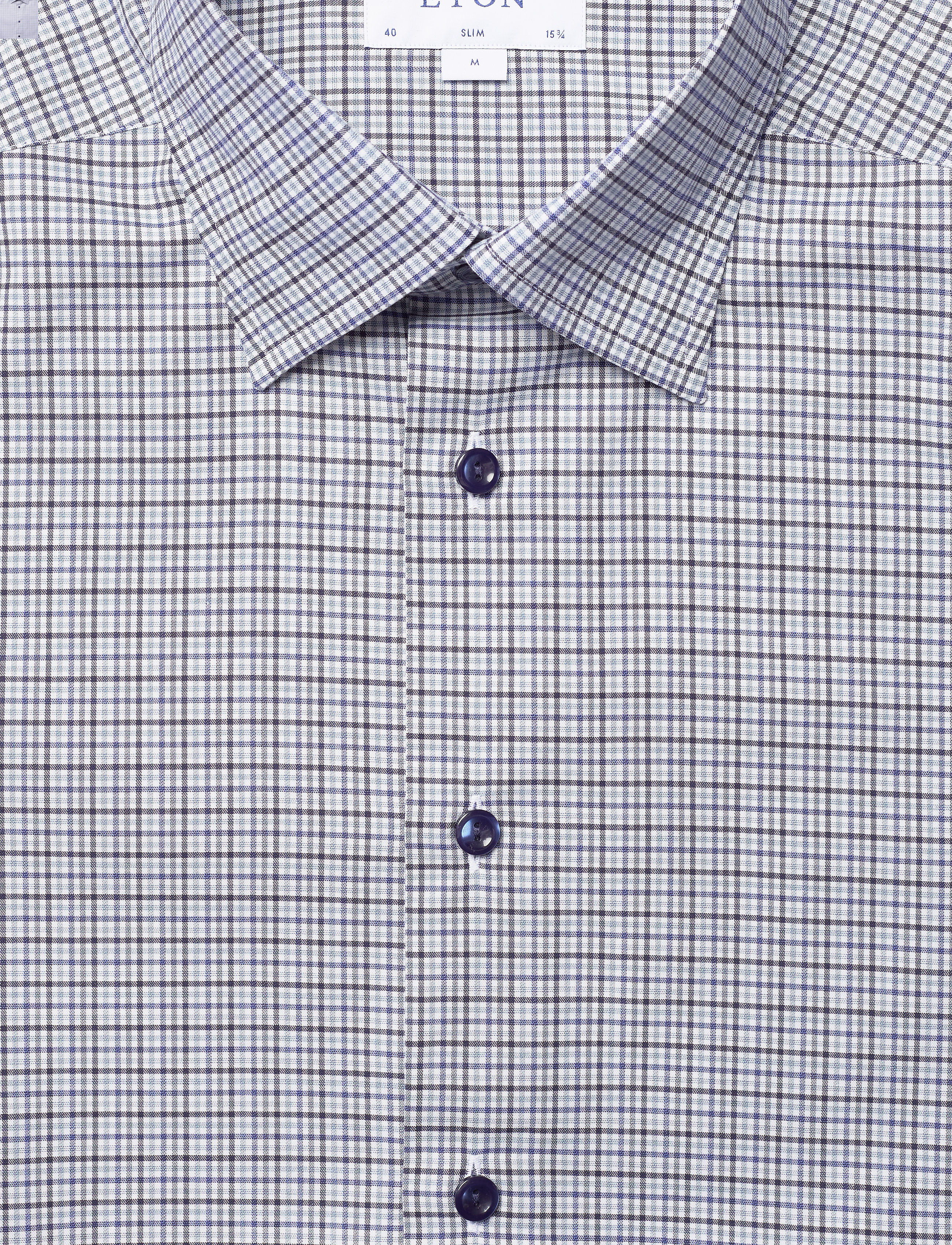 Eton - Slim fit Business Casual Twill Shirt - blue - 2