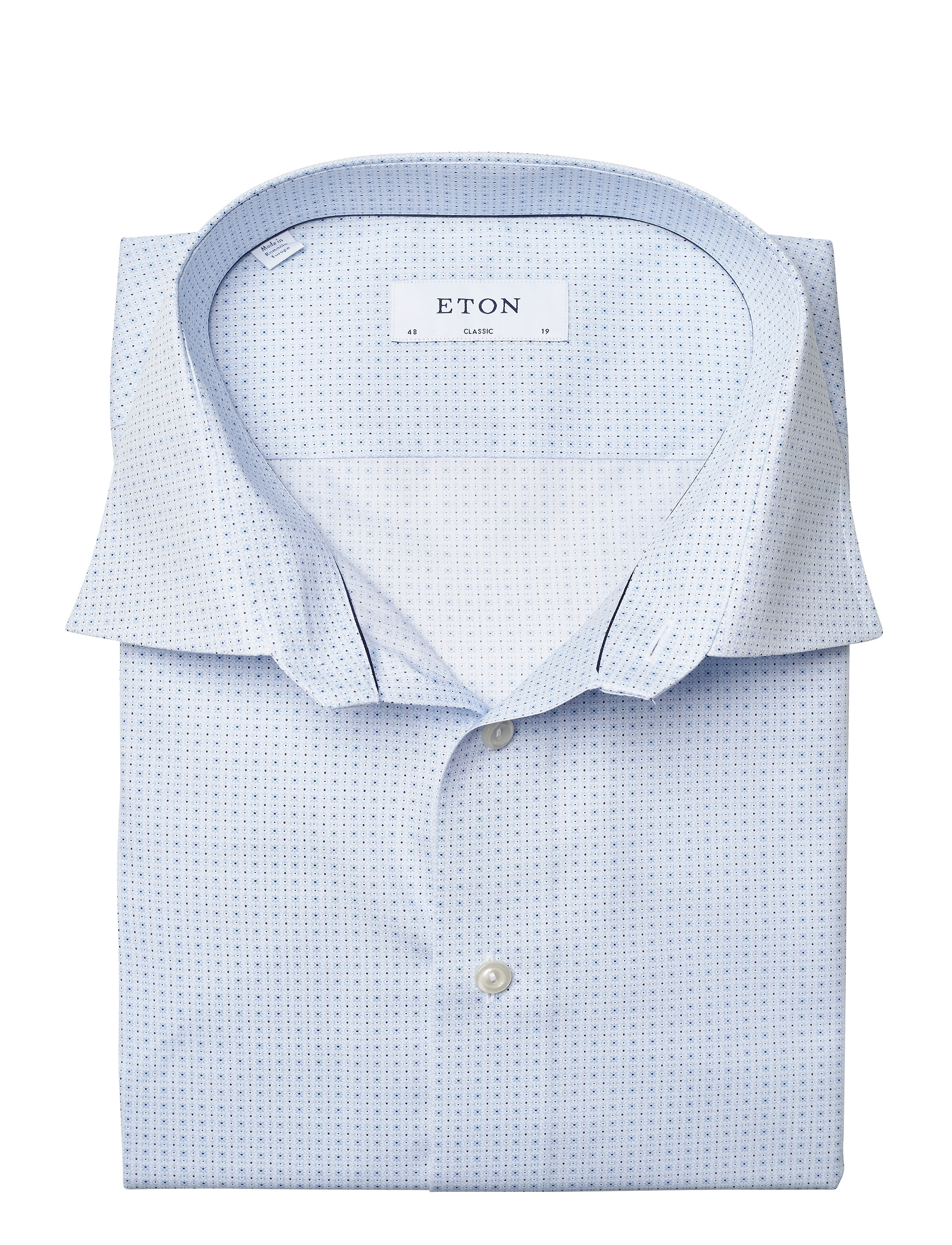 Eton - Classic fit Business Poplin Shirt - blue - 4