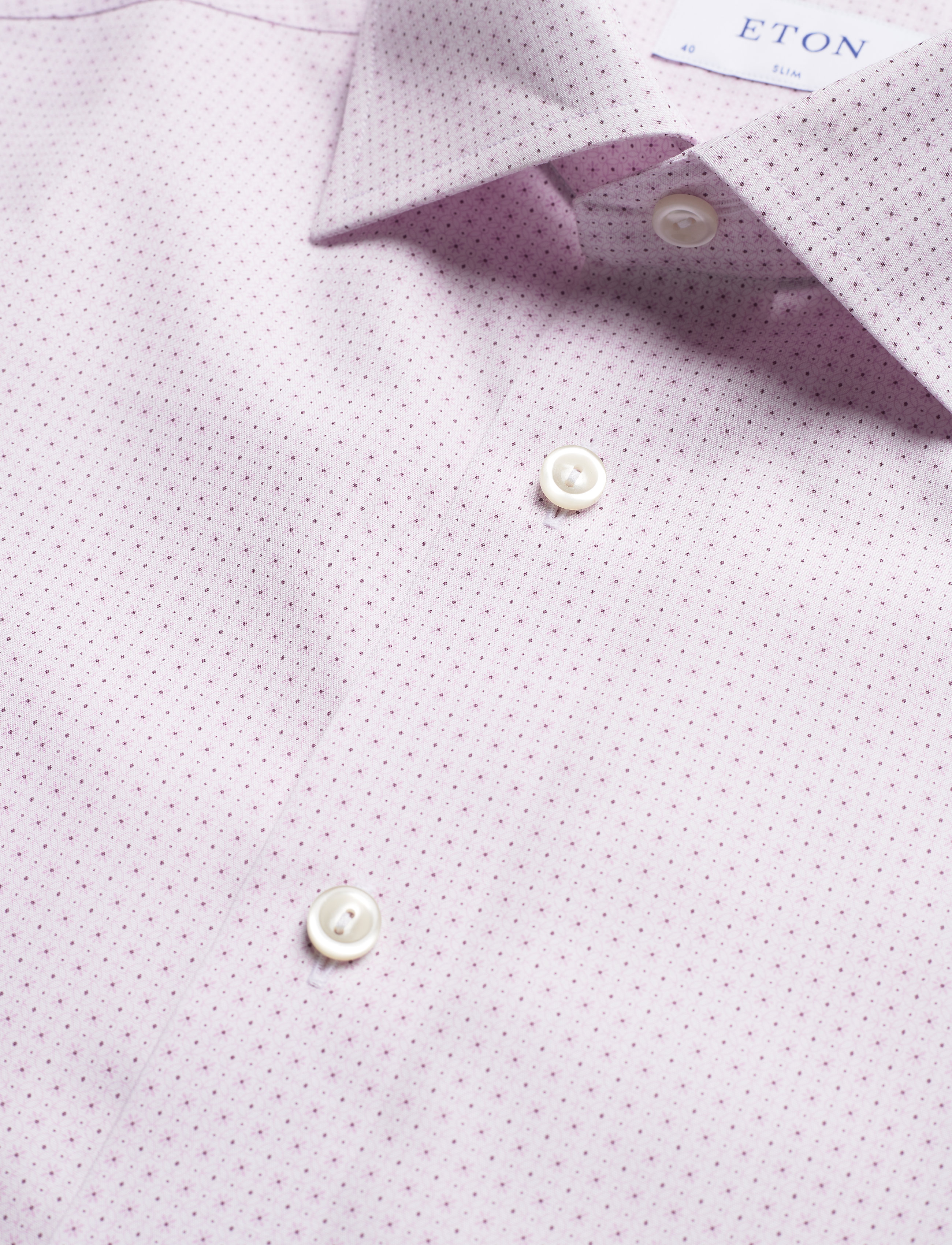 Eton - Slim fit Business Poplin Shirt - pink/red - 3