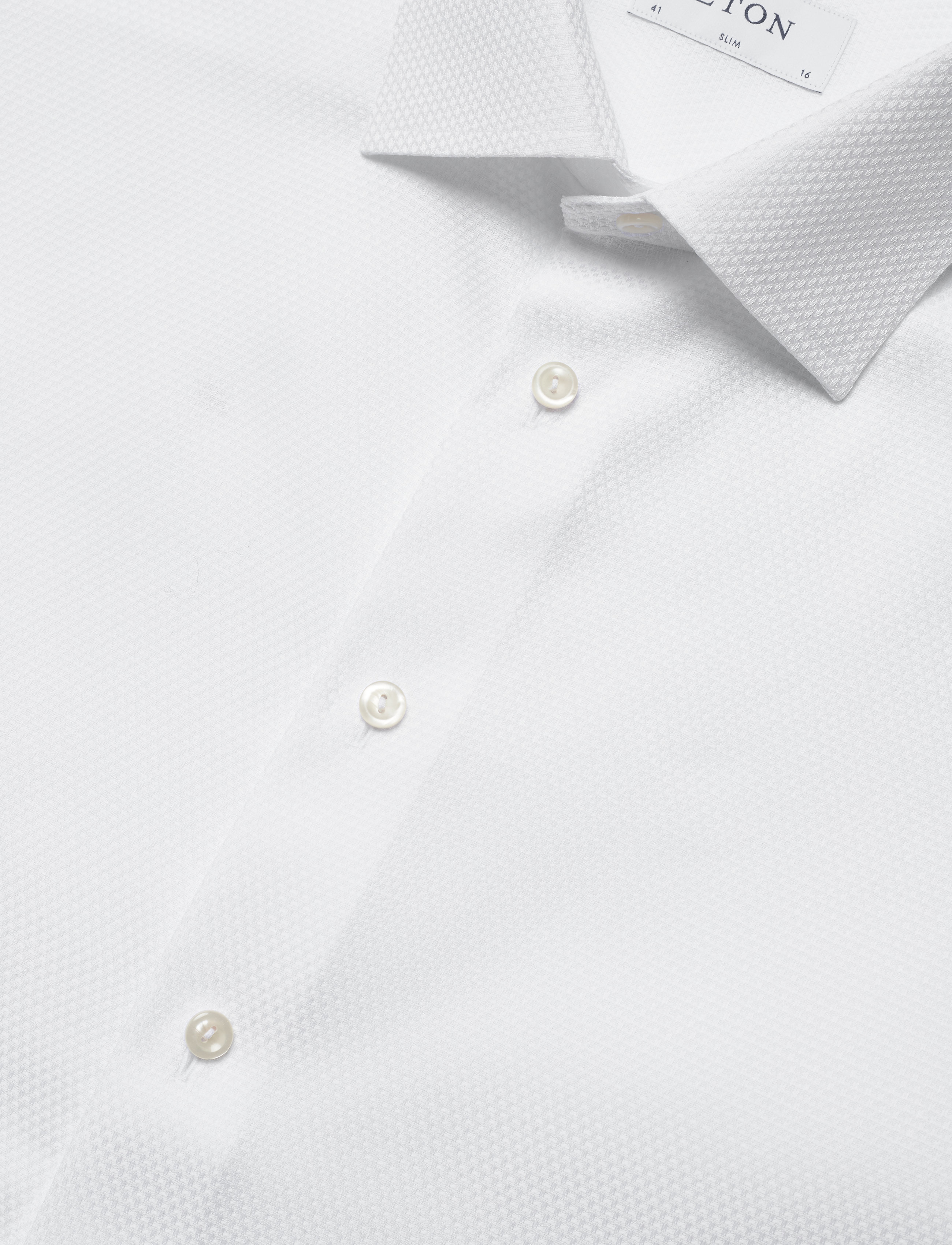 Eton - Slim fit Business Signature Twill Shirt - white - 3