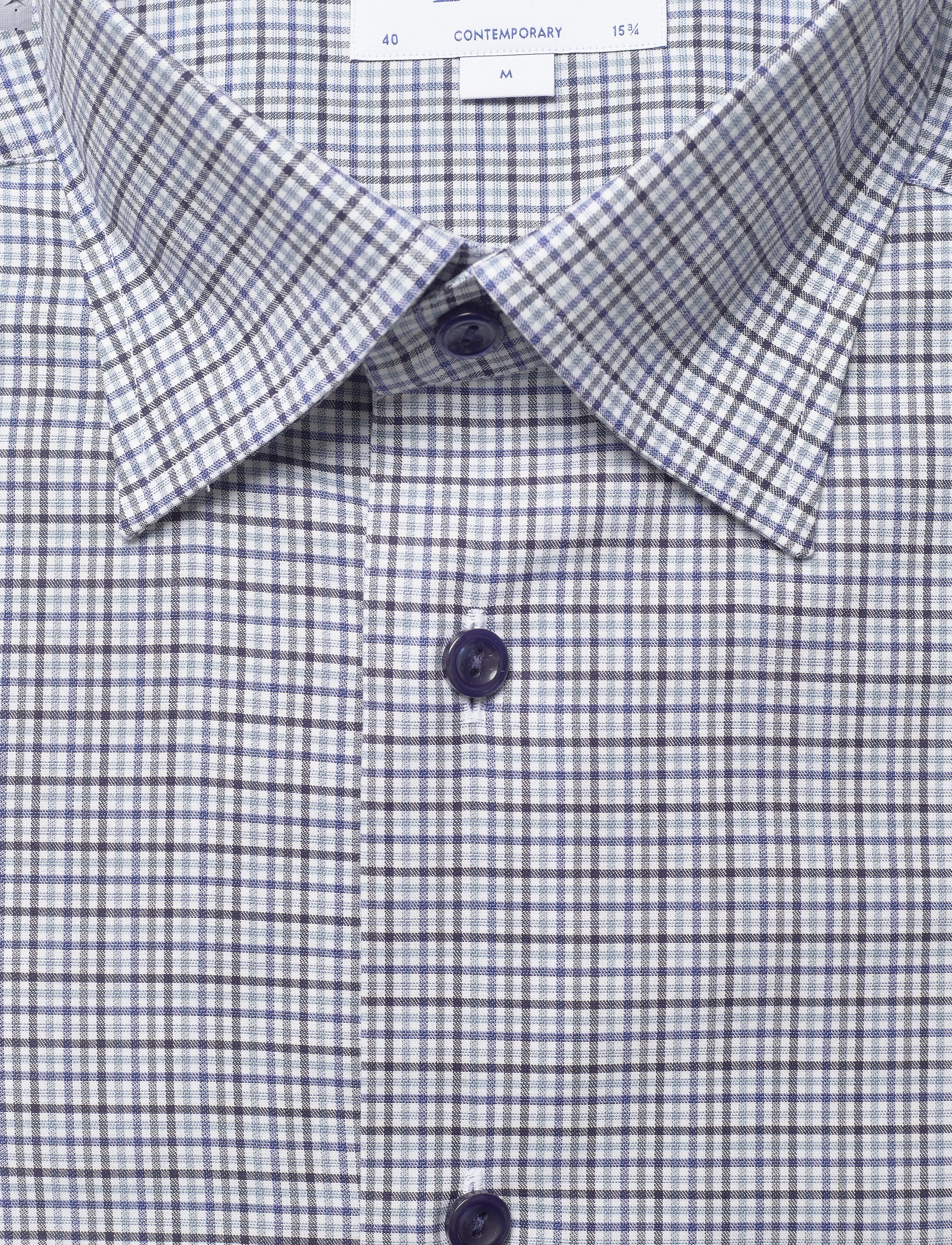 Eton - Contemporary fit Business Casual Twill Shirt - blue - 2