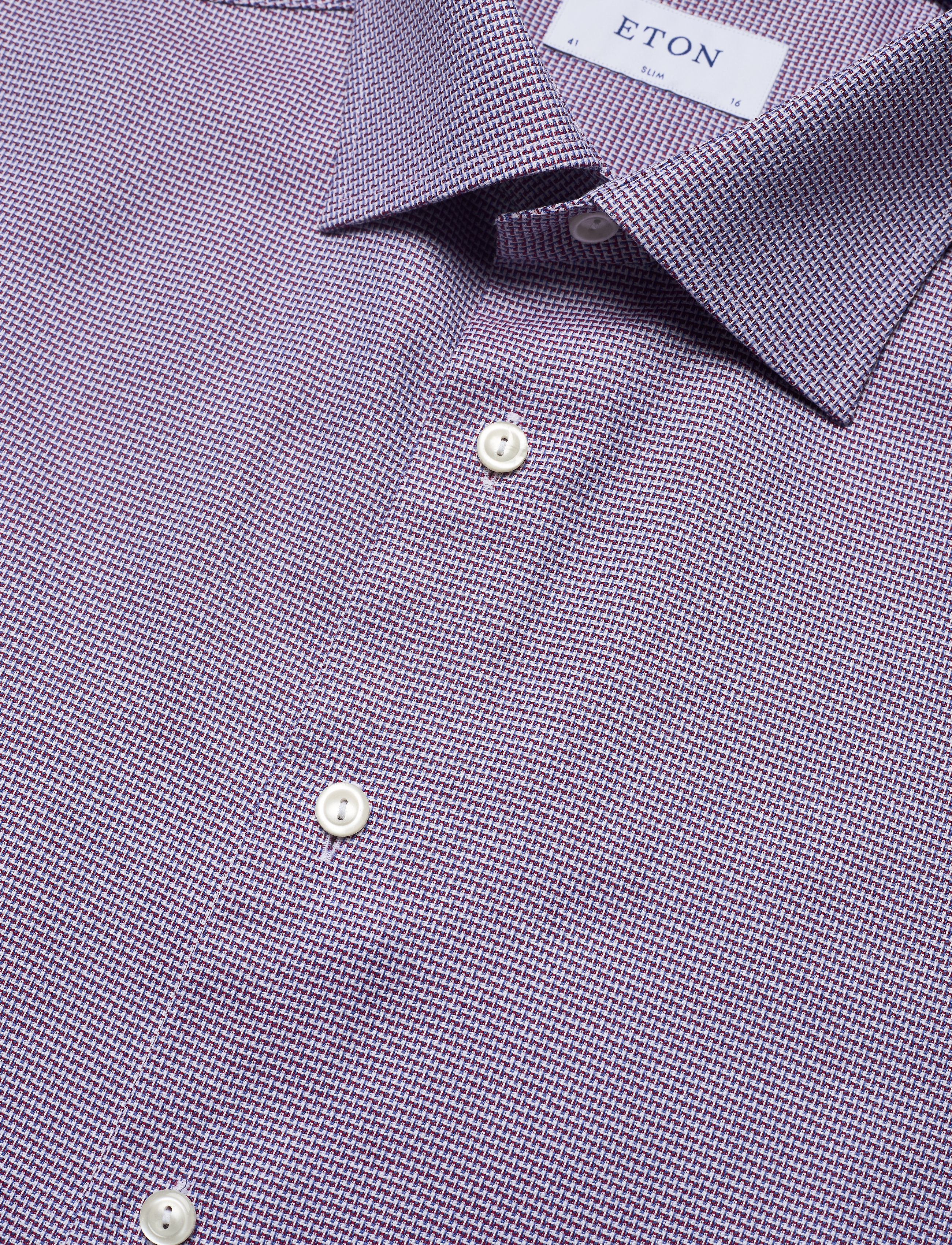 Eton - Slim fit Business Dobby Shirt - pink/red - 3