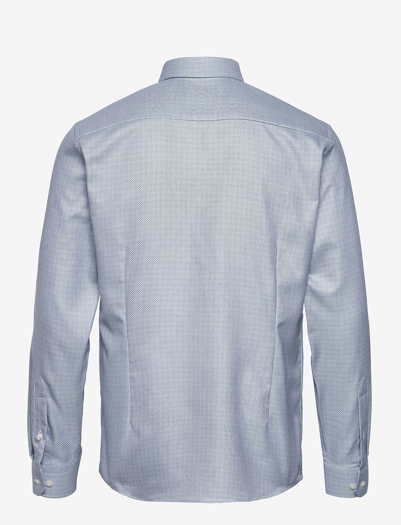 Eton - Blue zig-zag structured shirt - blue - 1