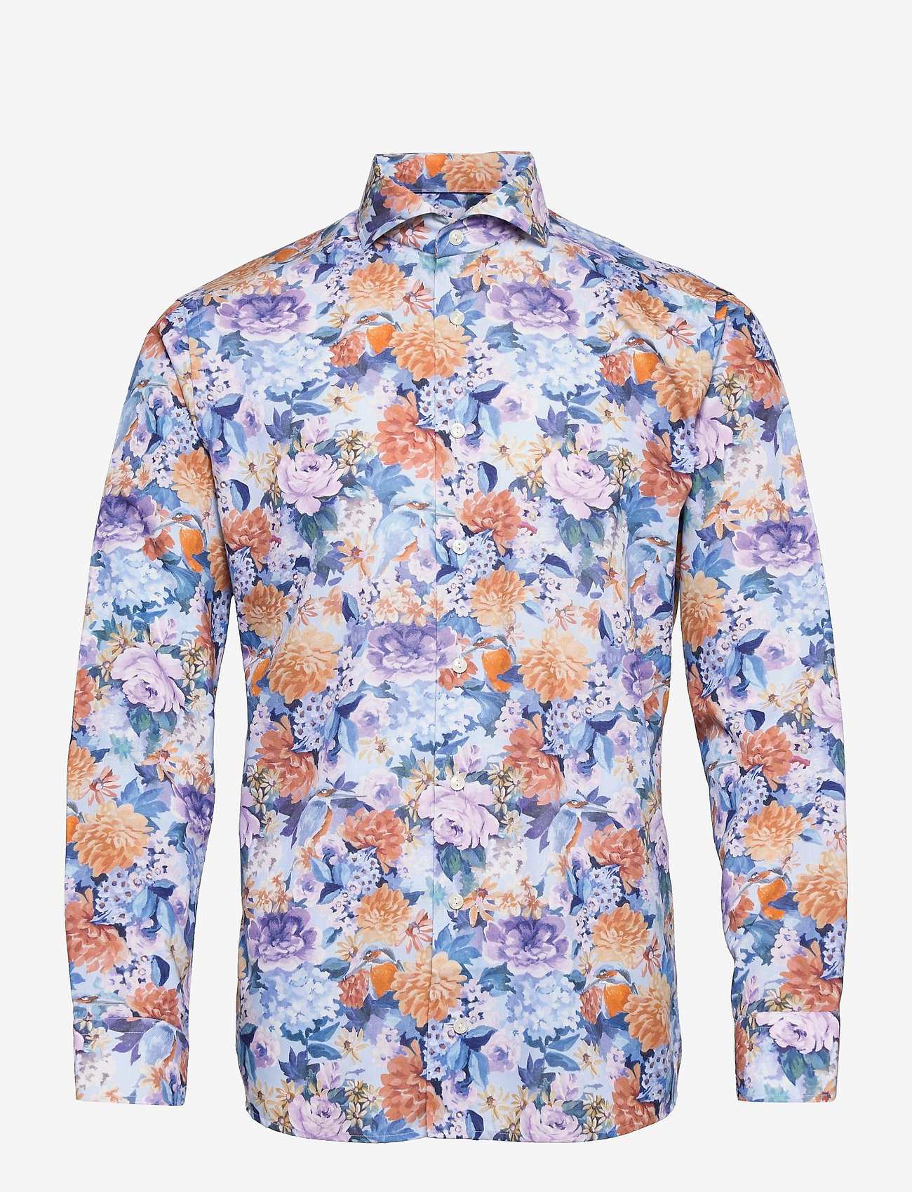 Eton - Men's Shirt: Business  Signature Twill - mid blue - 0