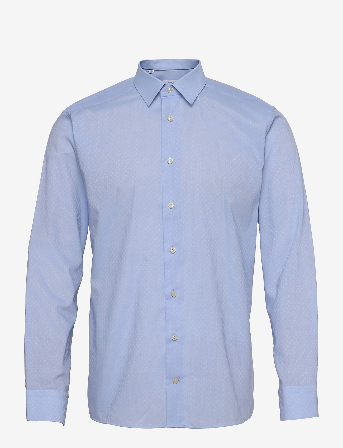 Eton - Men's Shirt: Business  Fine Twill Stretch - light blue - 0